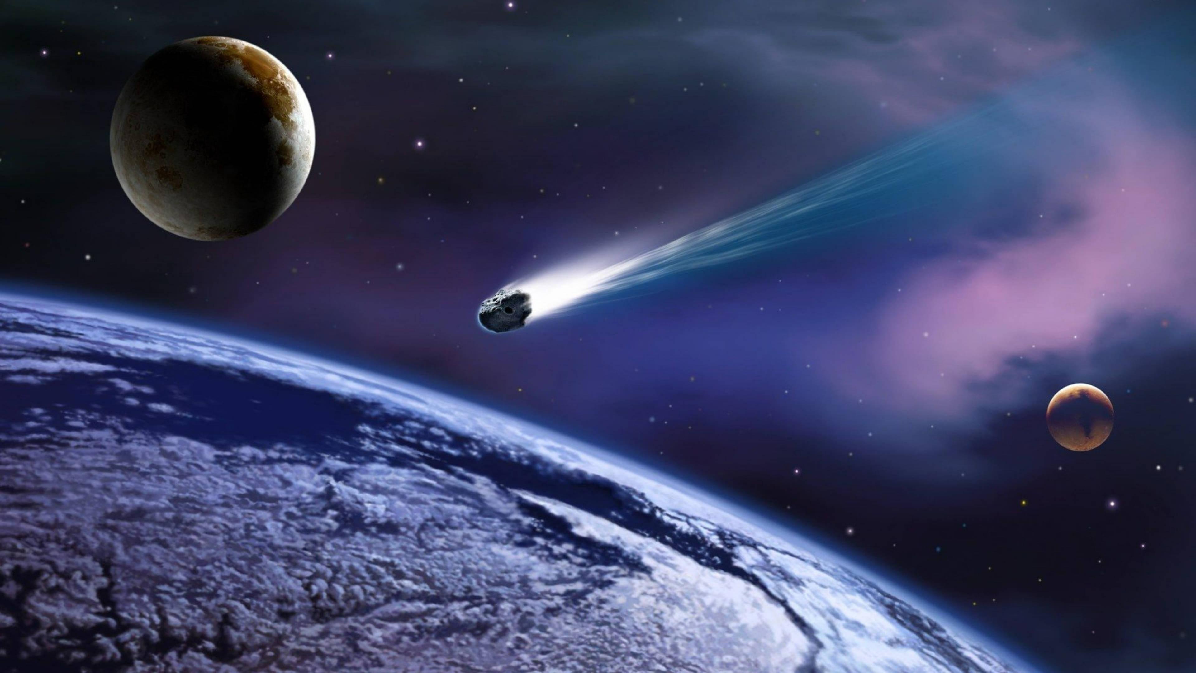 Planets And Asteroid 4k Space — 3840x2160 wallpaper