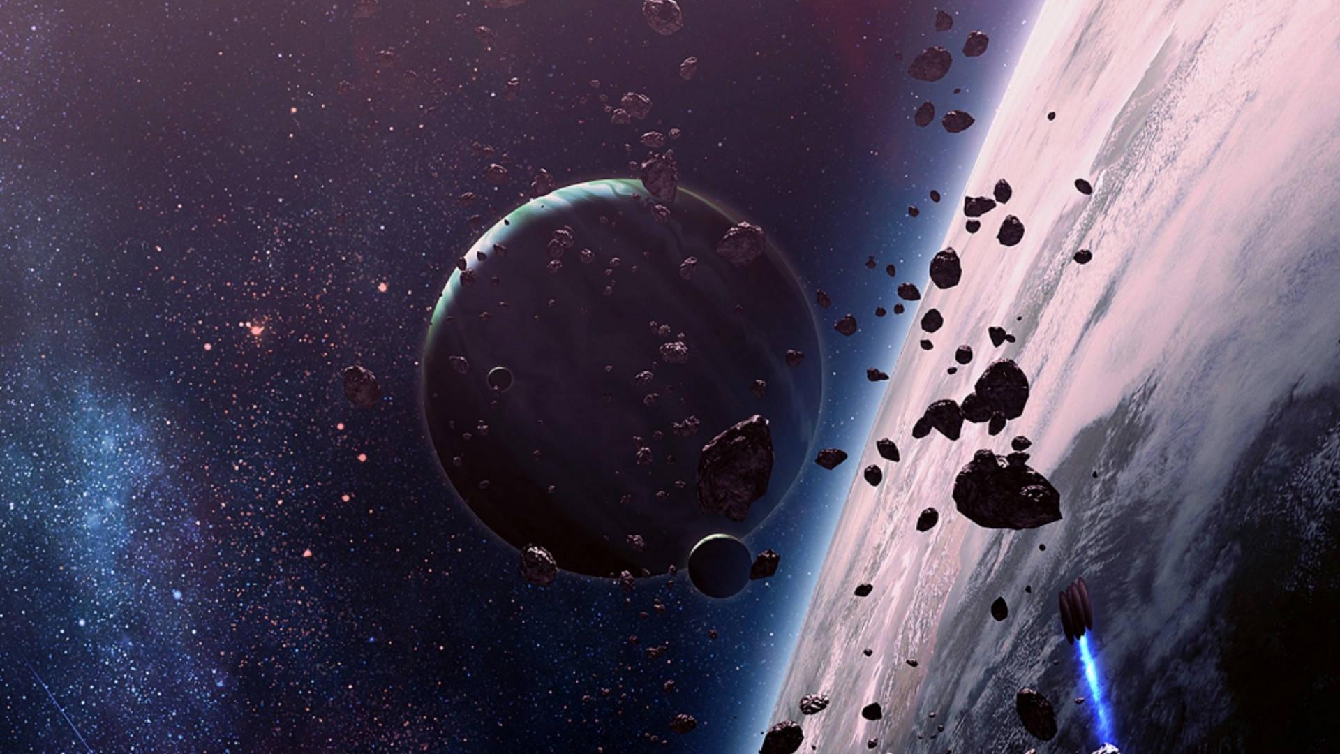 Planets Debris In Universe — 1920x1080 wallpaper