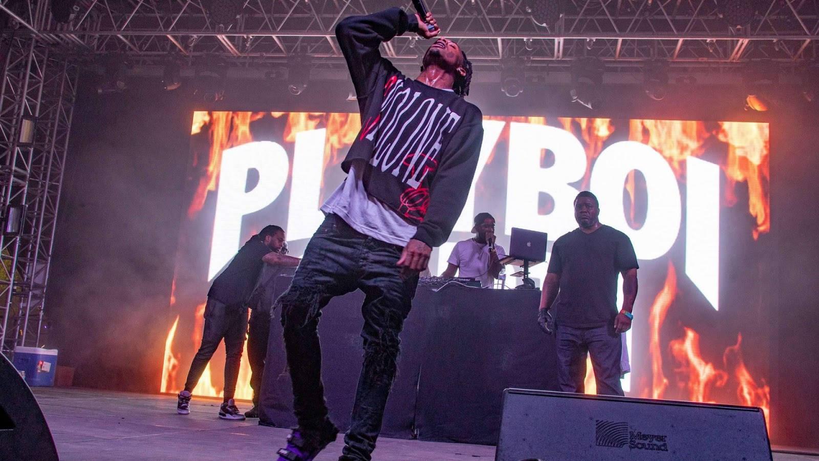 Playboi Carti PFP Performing — 1600x900 wallpaper