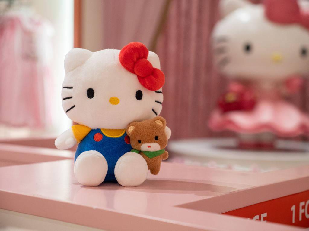 Plushy Cartoon Hello Kitty PFP — 1024x768 wallpaper