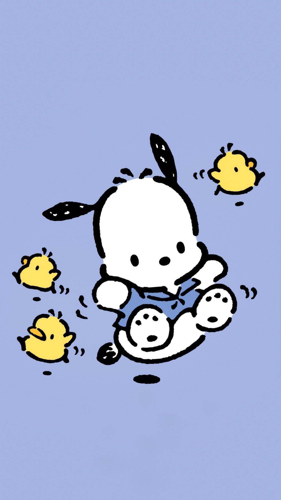Pochacco In Pastel Colors — 1152x2048 wallpaper