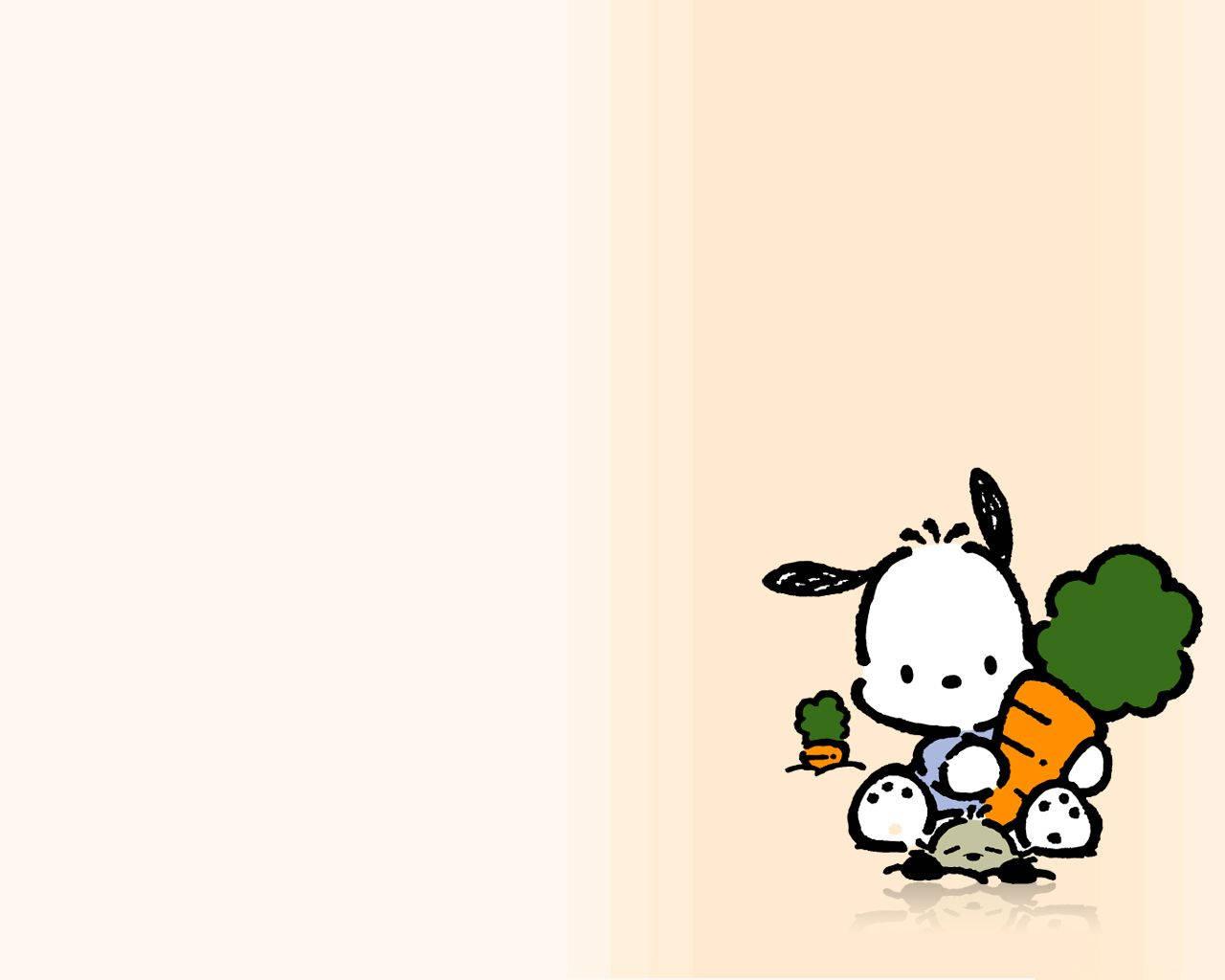 Pochacco With Mogumogu The Mole — 1280x1024 wallpaper