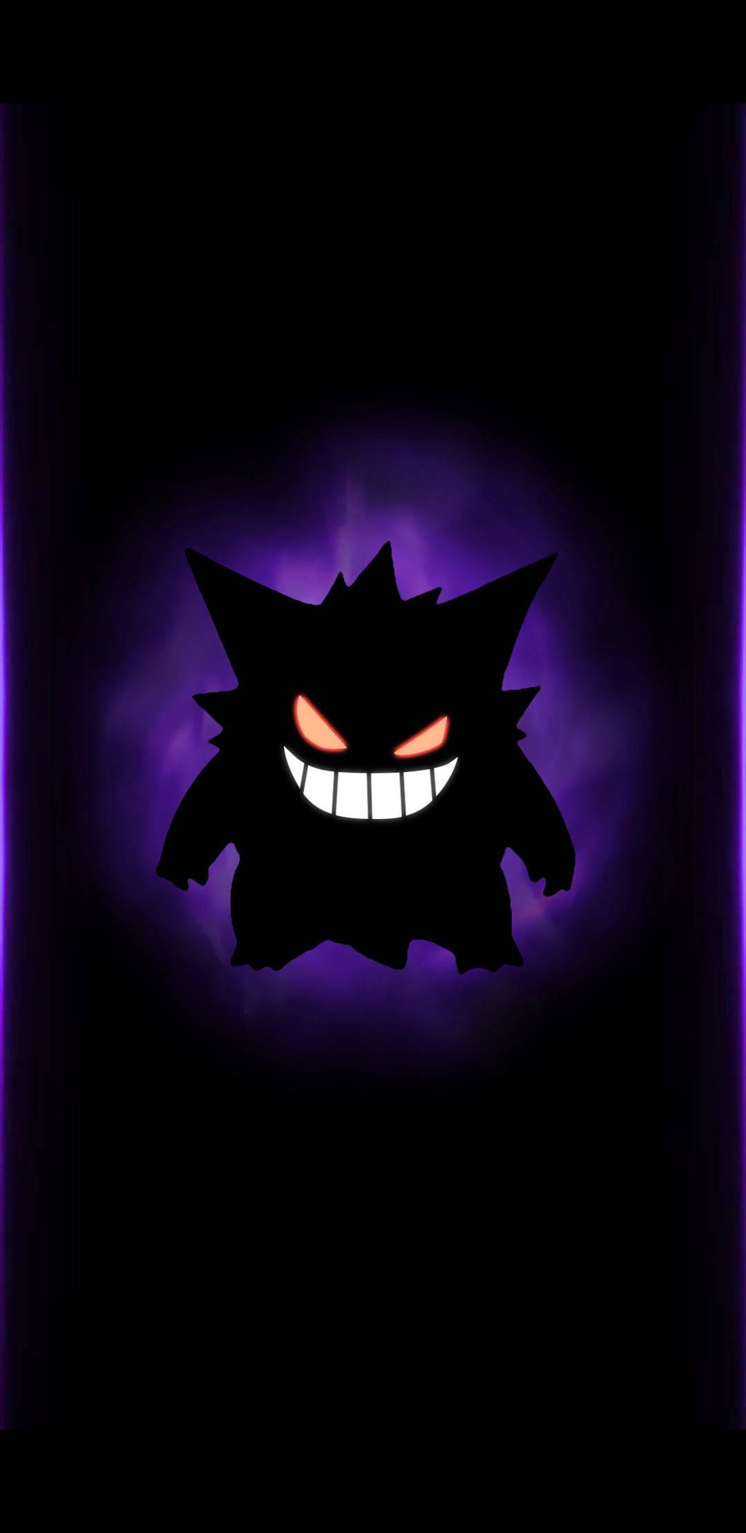 Pokemon Phone Creepy Gengar — 1080x2220 wallpaper