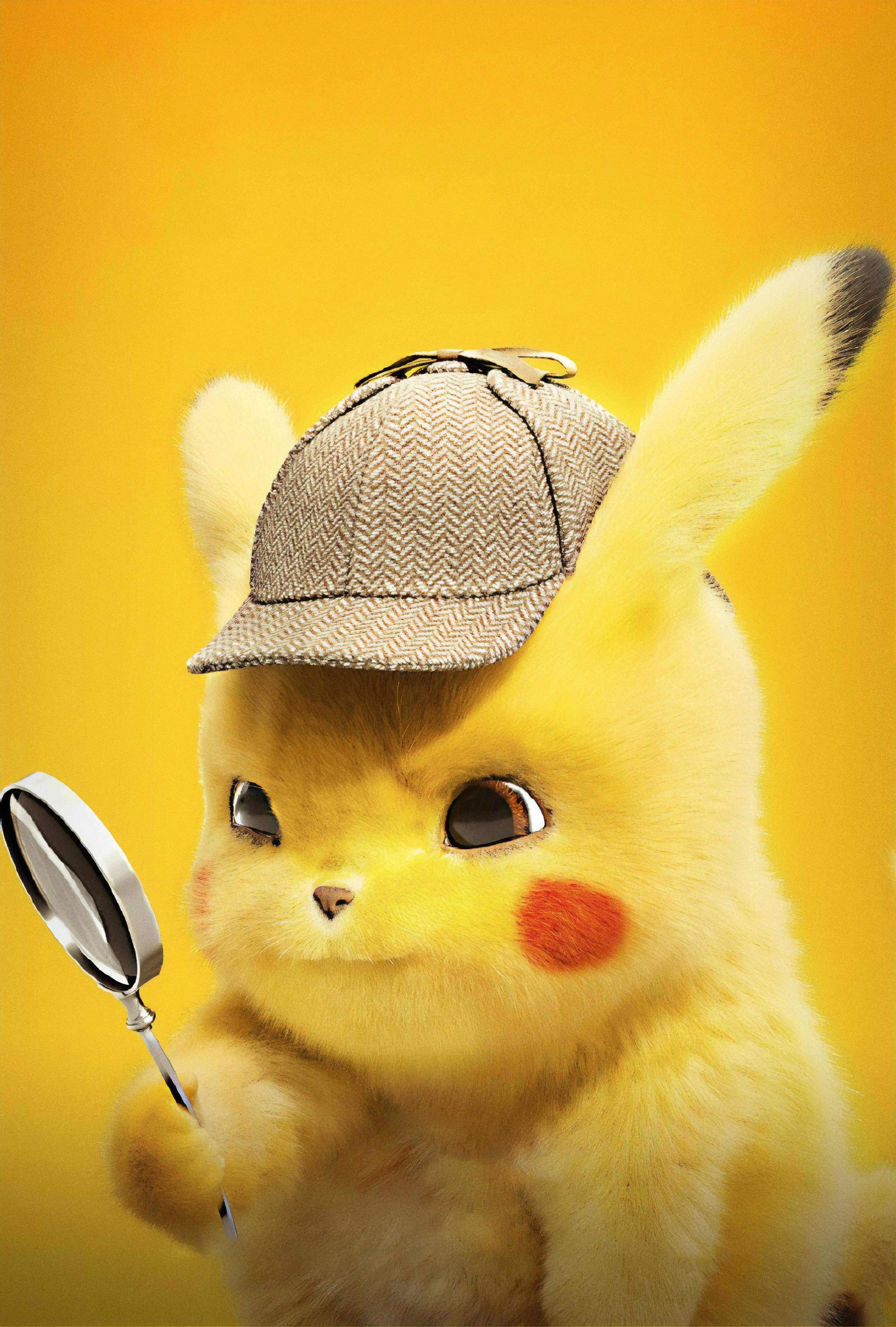 Pokemon Phone Detective Pikachu — 3377x5000 wallpaper