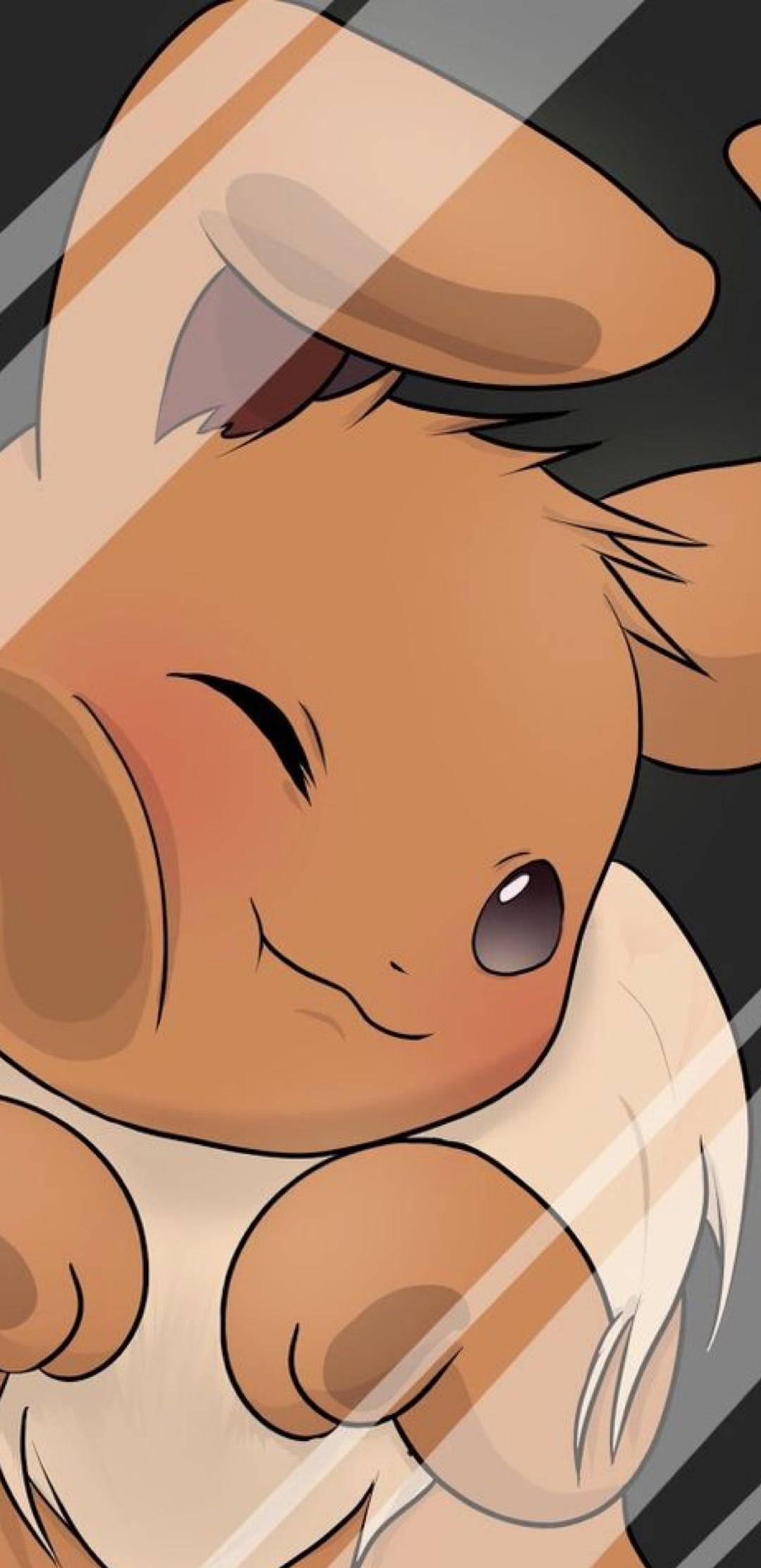 Pokemon Phone Eevee Glass — 1080x2224 wallpaper