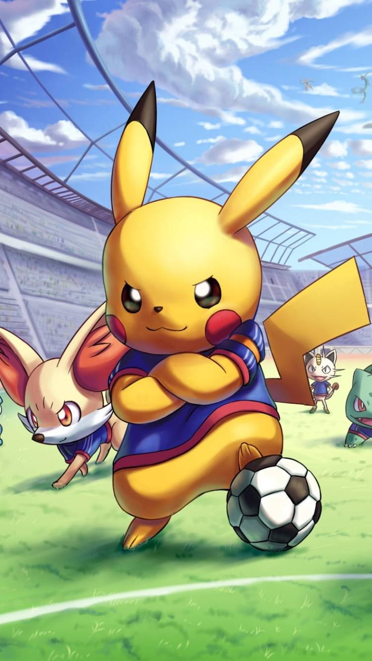 Pokemon Phone Pikachu Soccer — 750x1334 wallpaper