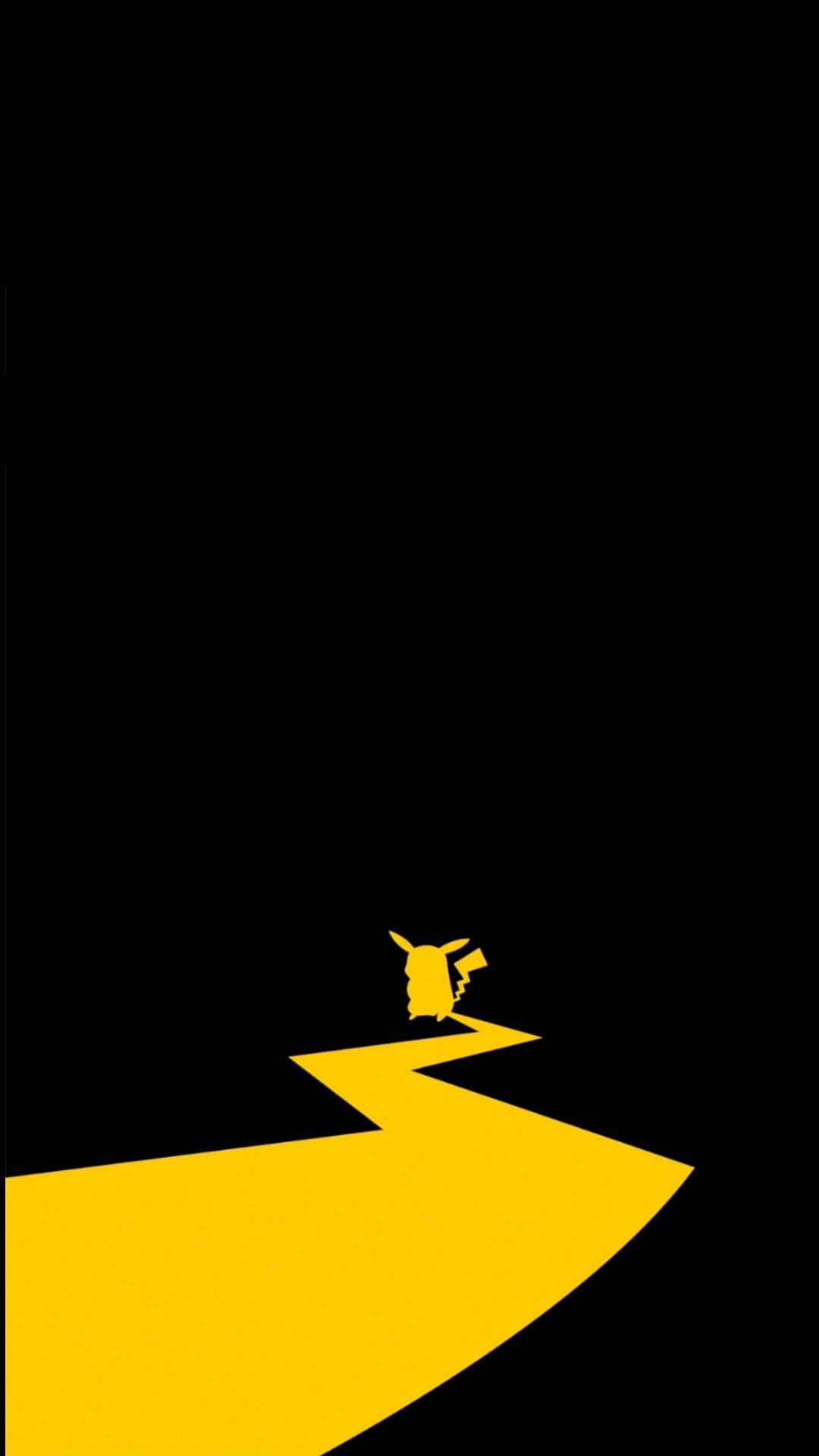 Pokemon Phone Pikachu Yellow Path — 1080x1920 wallpaper