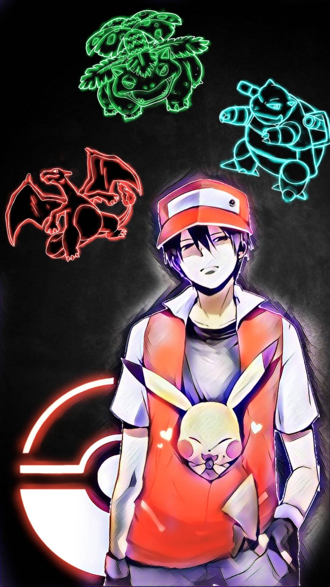 Pokemon Phone Red Starters — 1080x1918 wallpaper