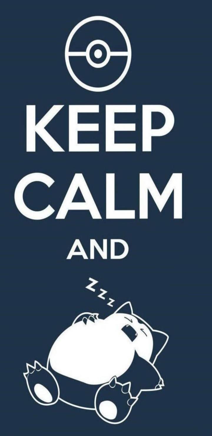 Pokemon Phone Snorlax Keep Calm — 720x1480 wallpaper