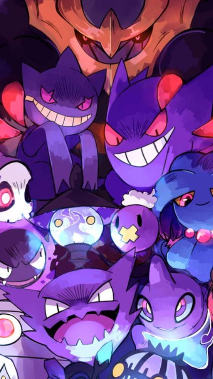 Pokemon Phone Violet Ghost Pokemon — 720x1280 wallpaper