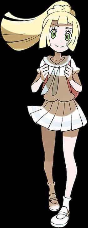 Pokemon Trainer Lass Artwork — 280x726 wallpaper