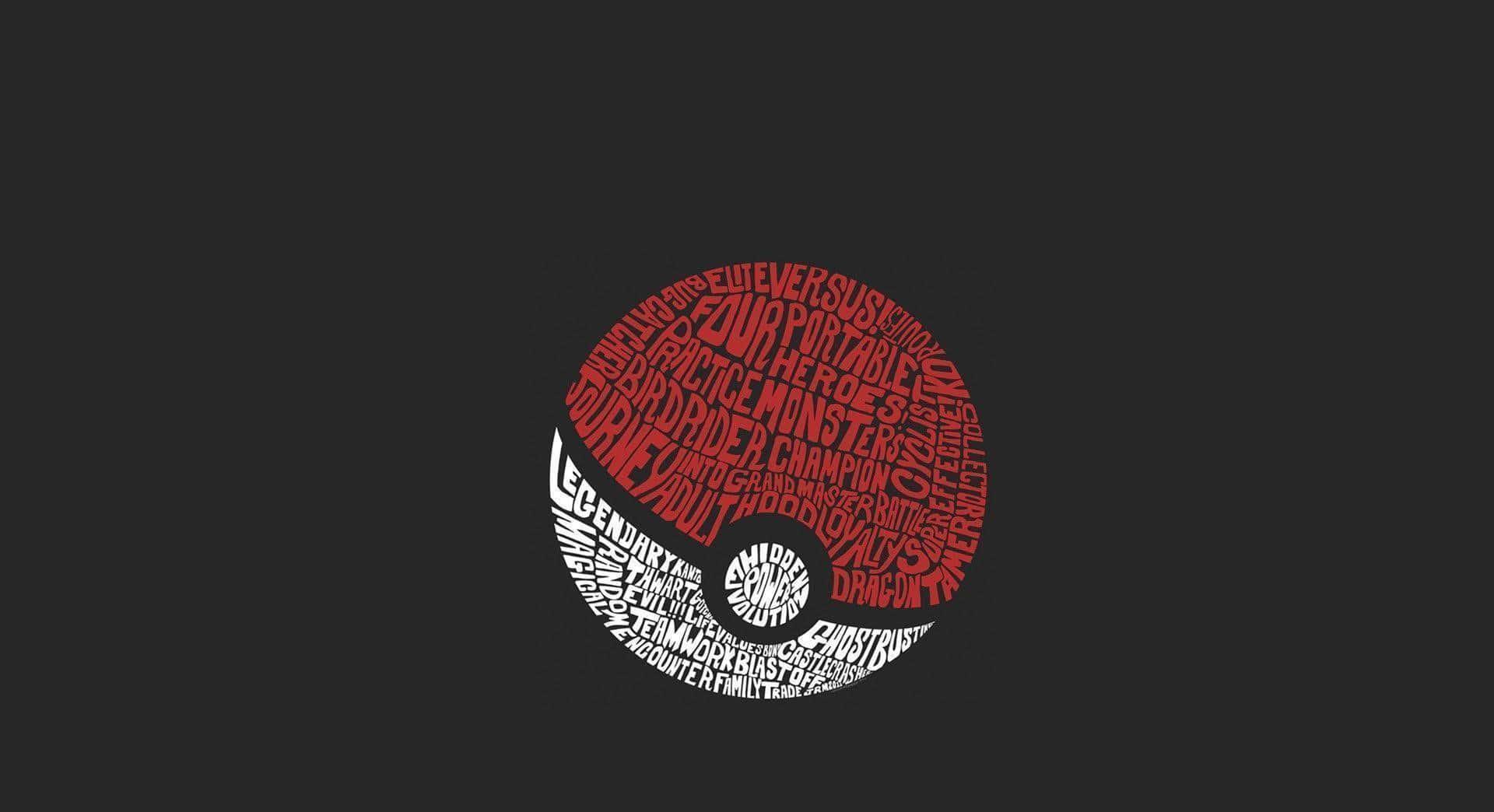 pokemon word art wallpaper — 1920x1044 wallpaper