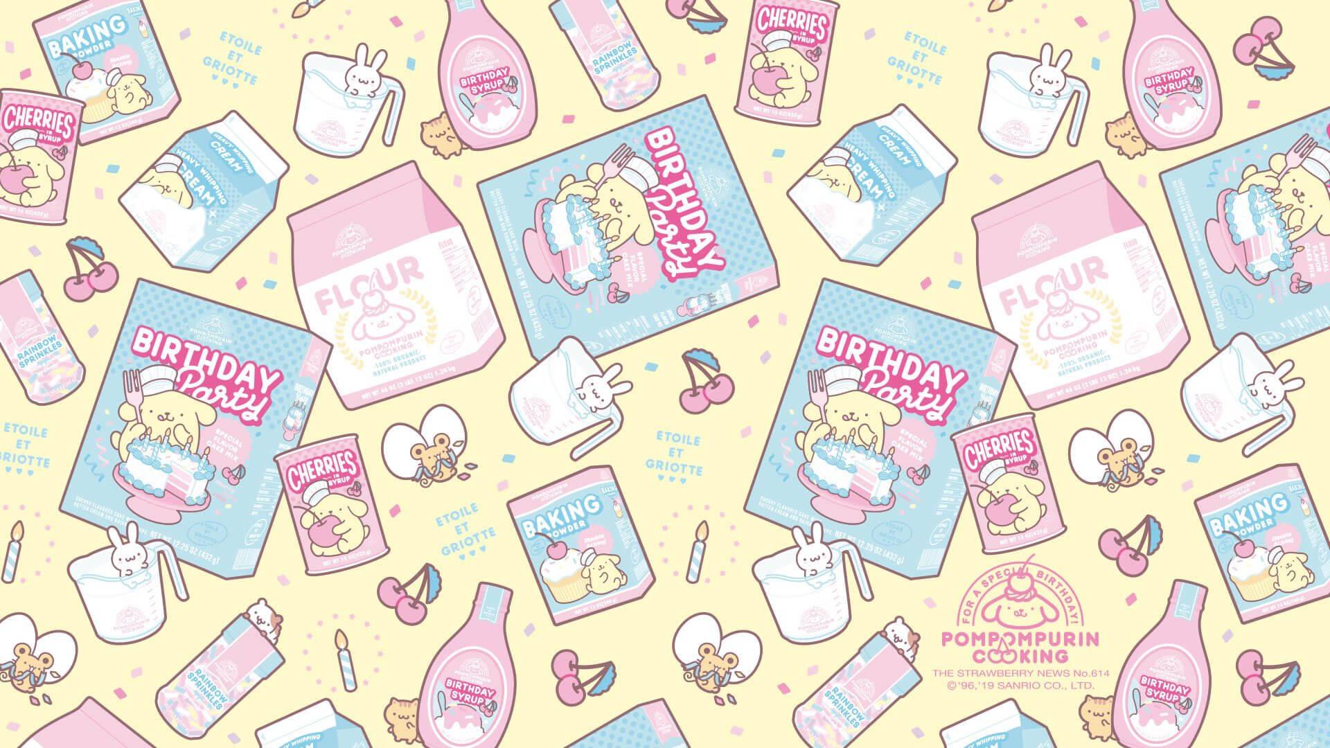Pompompurin Aesthetic Poster — 1920x1080 wallpaper