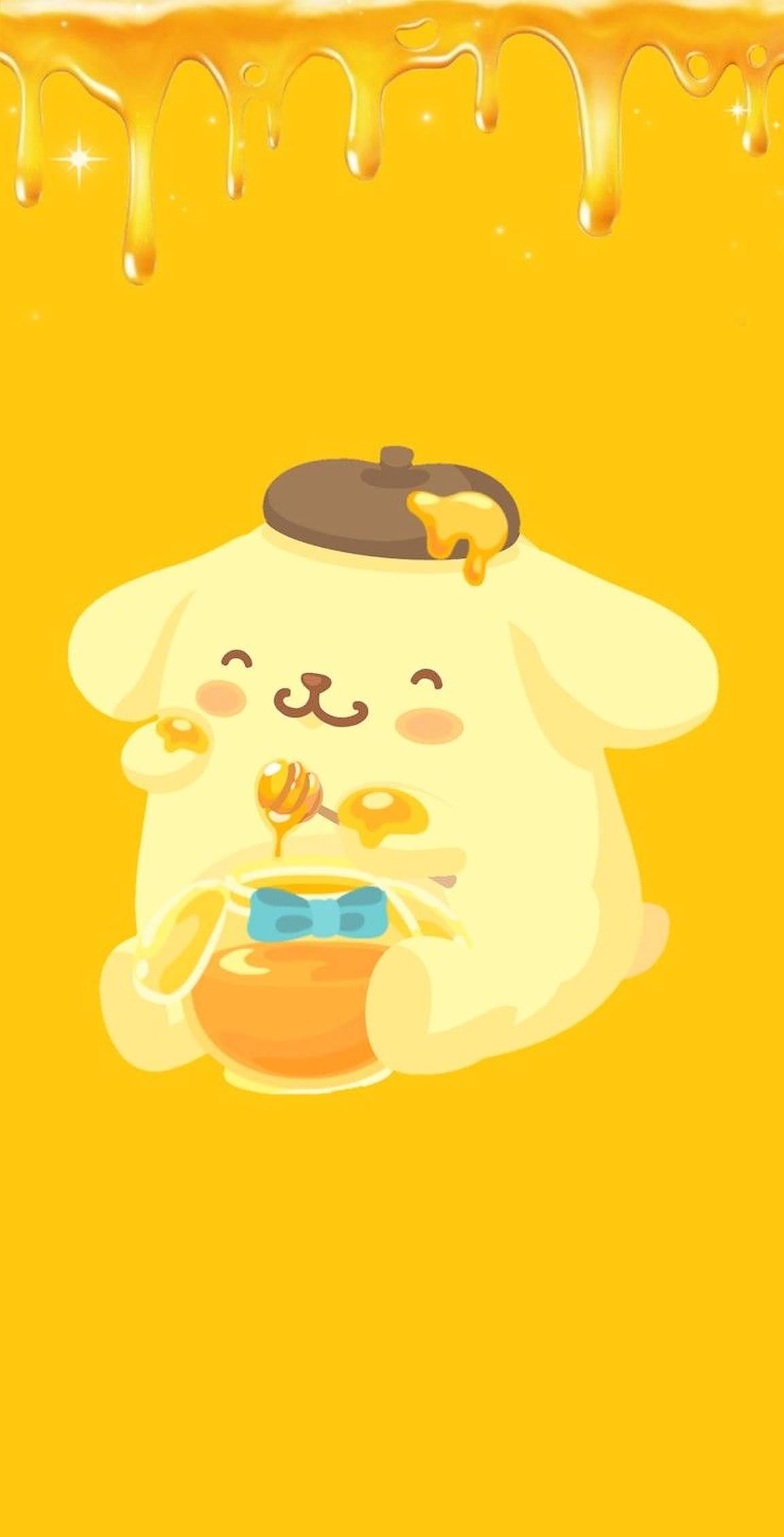 Pompompurin Honey Poster — 1153x2259 wallpaper