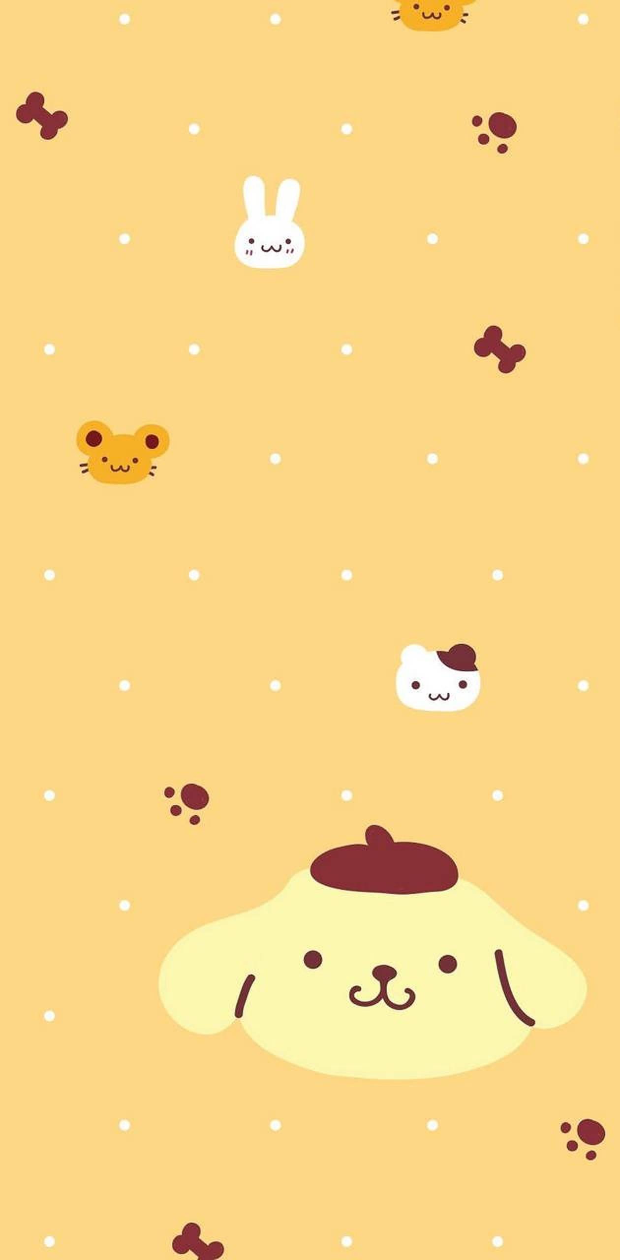 Pompompurin Light Brown Poster — 1260x2560 wallpaper