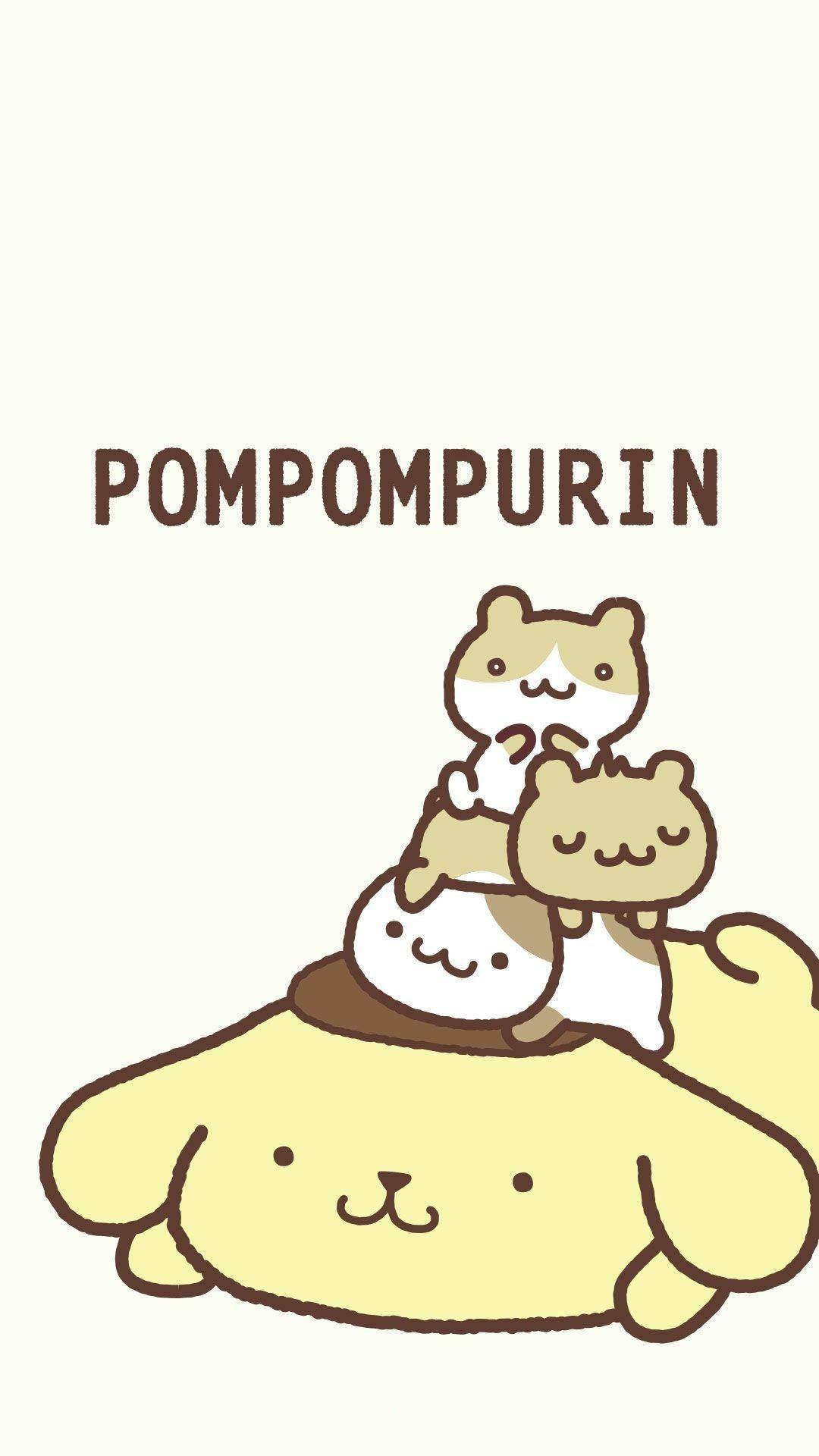 Pompompurin Lying Down — 1080x1920 wallpaper