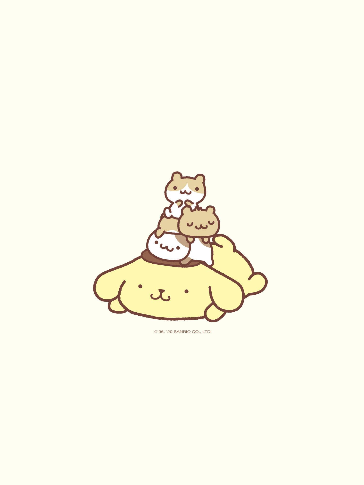 Pompompurin With Friends — 1500x2000 wallpaper