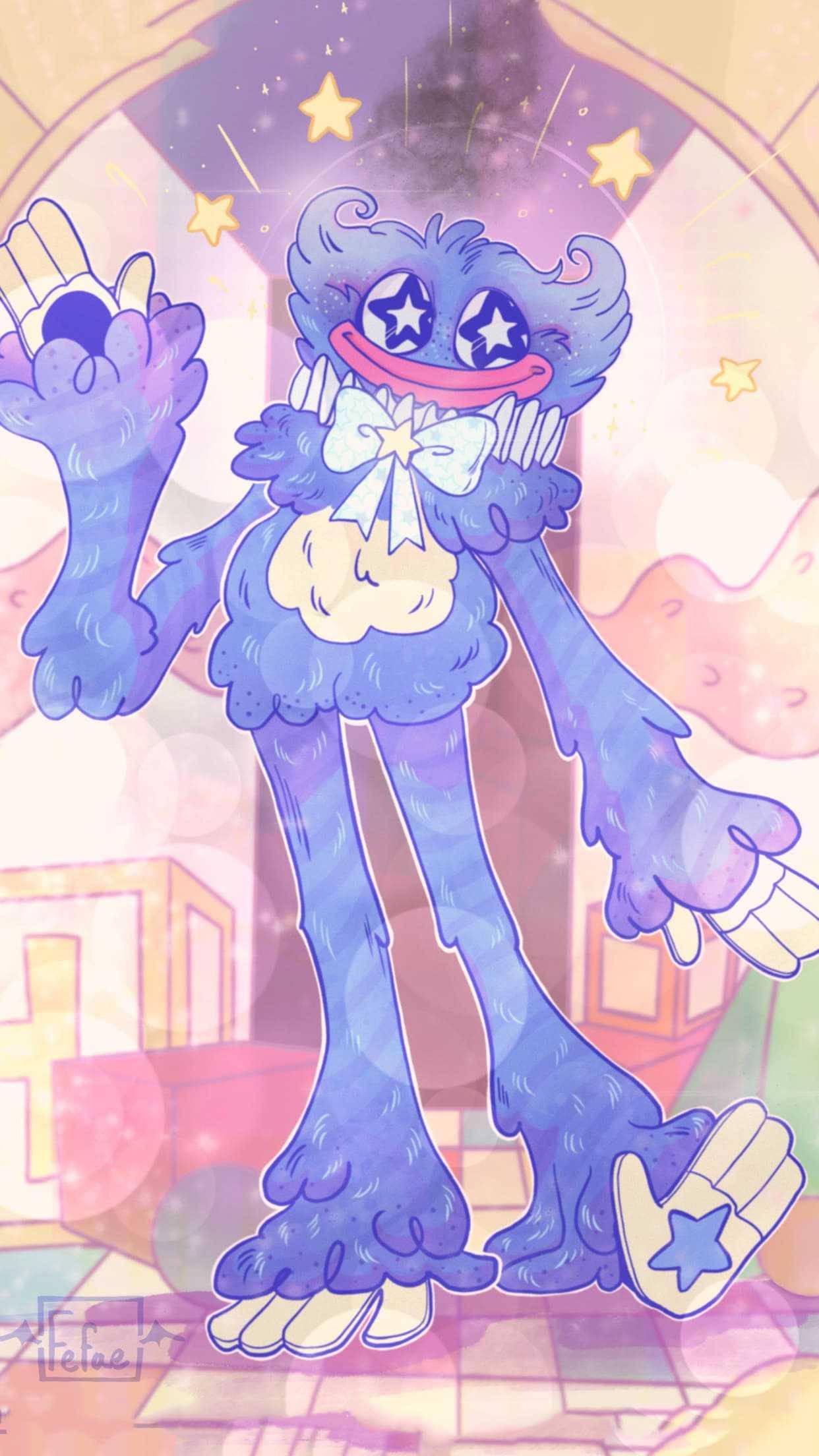 Poppy Playtime Adorable Huggy Wuggy — 1242x2208 wallpaper