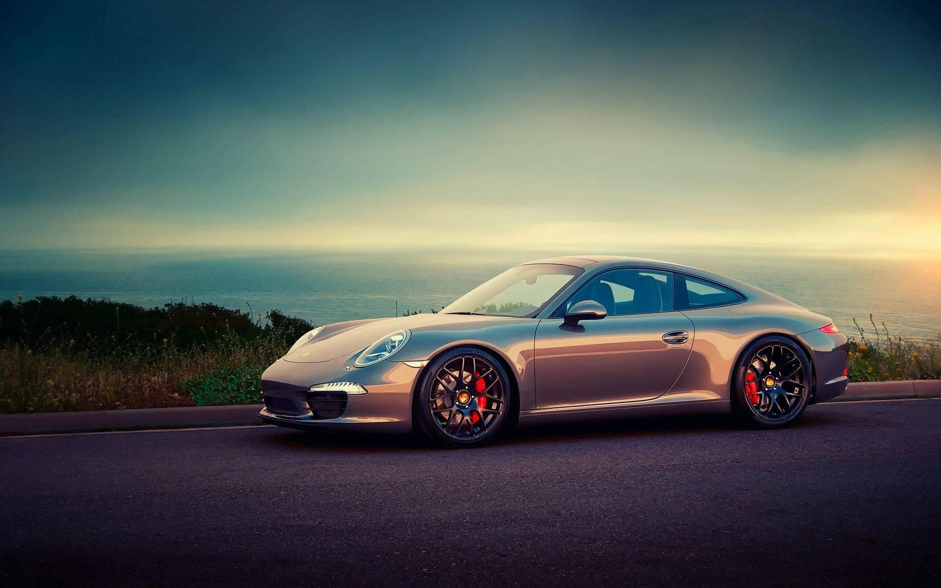 Porsche at Sunset — 1920x1200 wallpaper