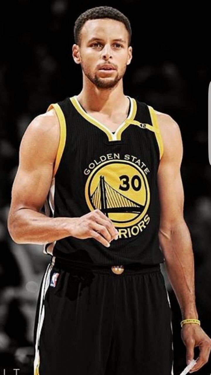 Portrait Stephen Curry In Black Jersey — 720x1280 wallpaper