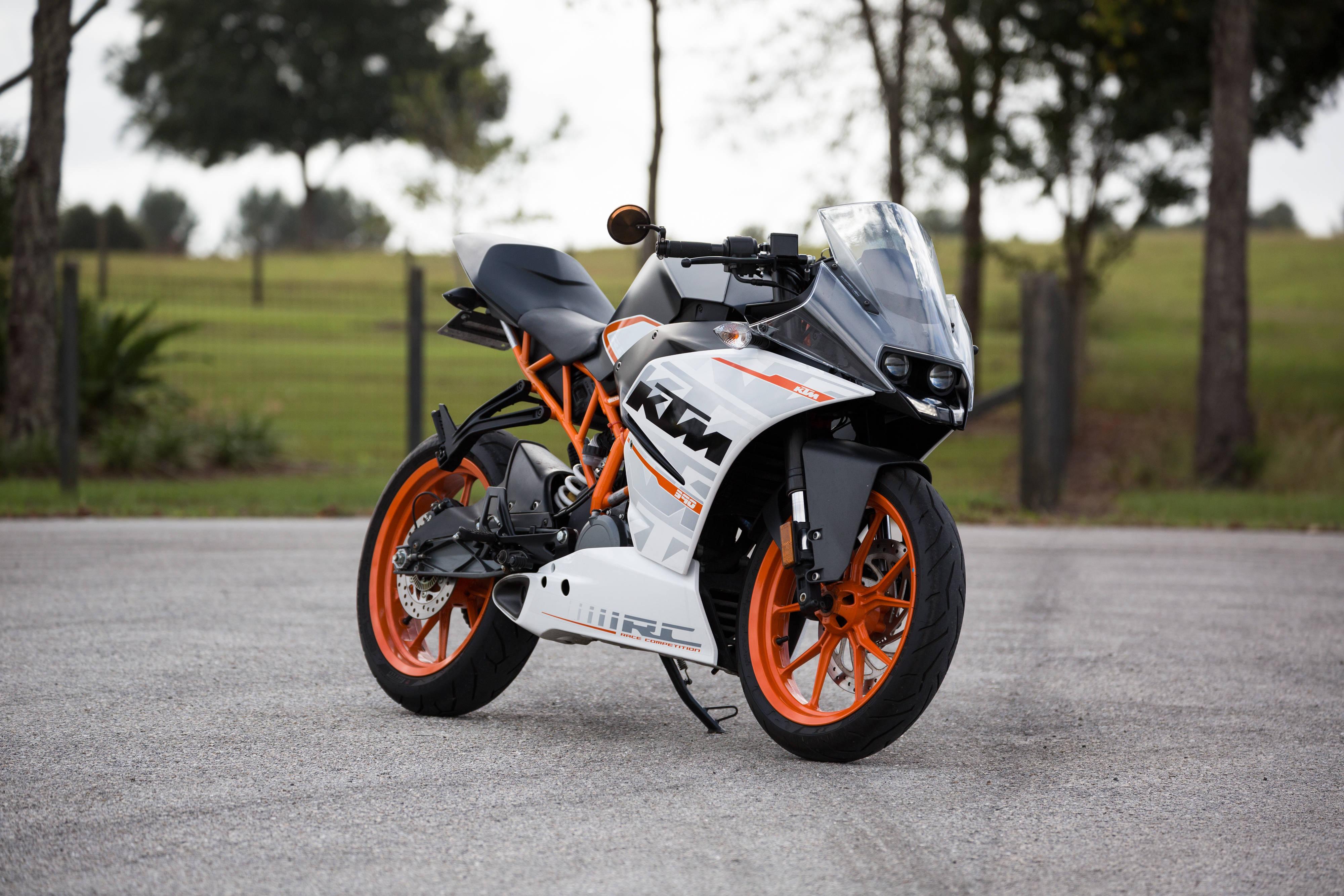 Posed KTM Bike On Kickstand — 4000x2667 wallpaper