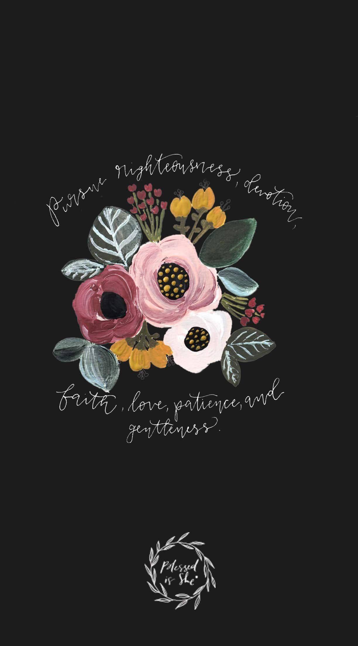 Positive Thoughts In Aesthetic Christian Quote — 1224x2208 wallpaper