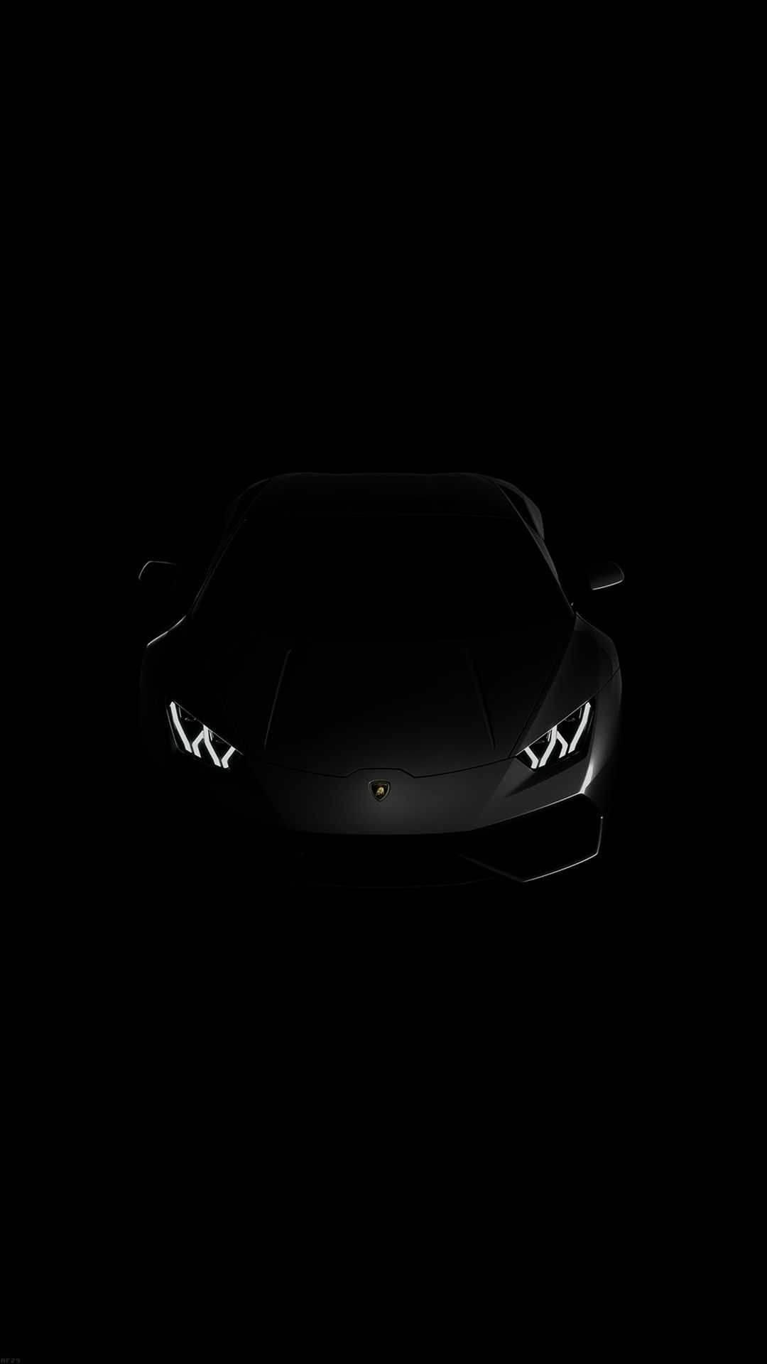Power in Black - The Stunning Matte Black Lamborghini Aventador — 1080x1920 wallpaper