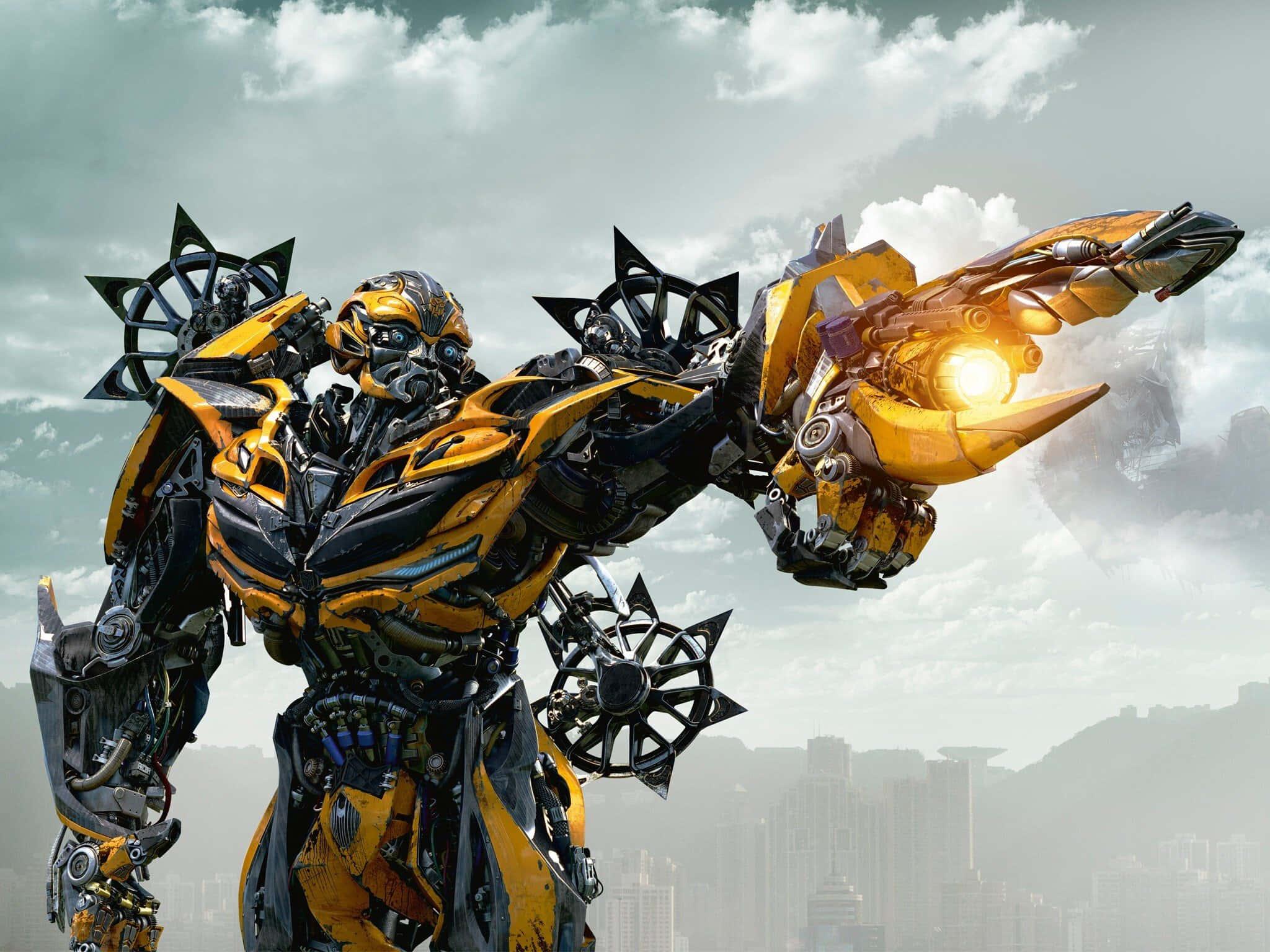 Powerful allies: Optimus Prime and Bumblebee team up to protect Earth in Transformers. — 2048x1536 wallpaper