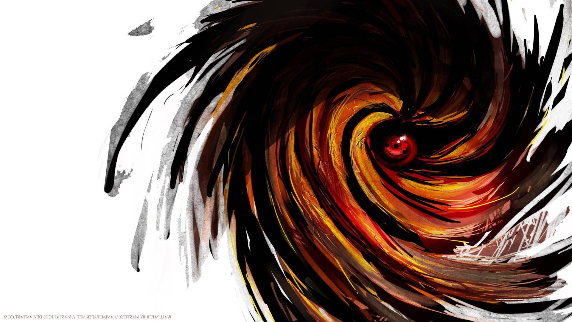 Powerful Combination of Sharingan and Obito Mask — 1920x1080 wallpaper