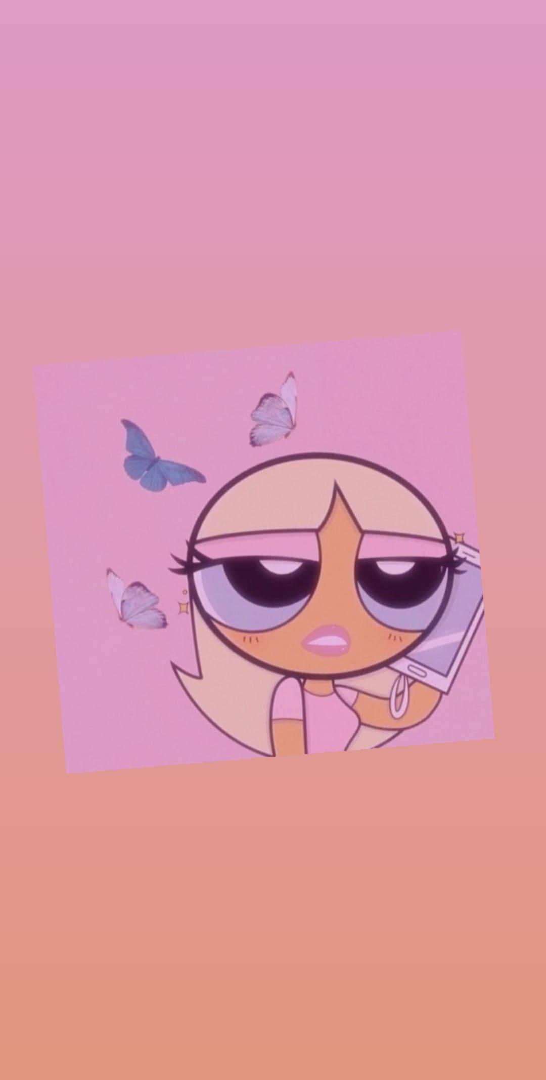 Powerpuff Girl PFP Aesthetic Background — 1080x2134 wallpaper