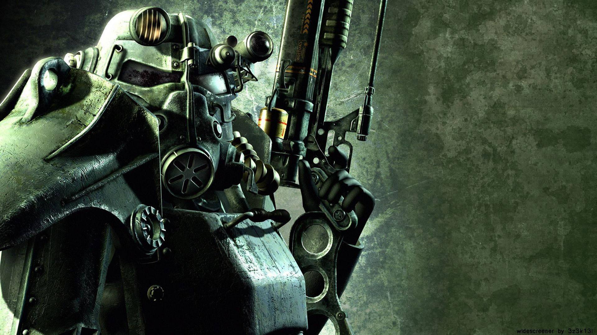 Prepare for the fight of your life in a T-51b Power Armor — 1920x1080 wallpaper