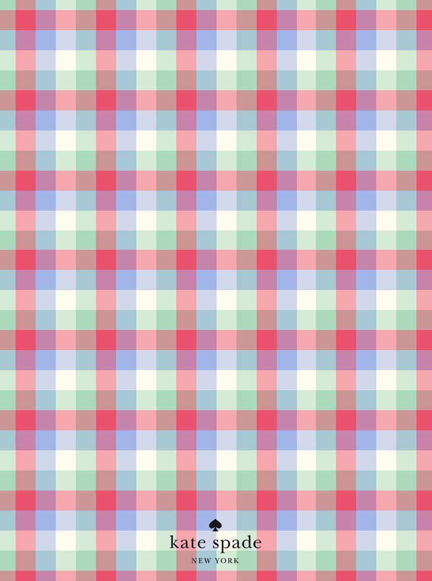 Preppy Kate Spade Plaid Pattern