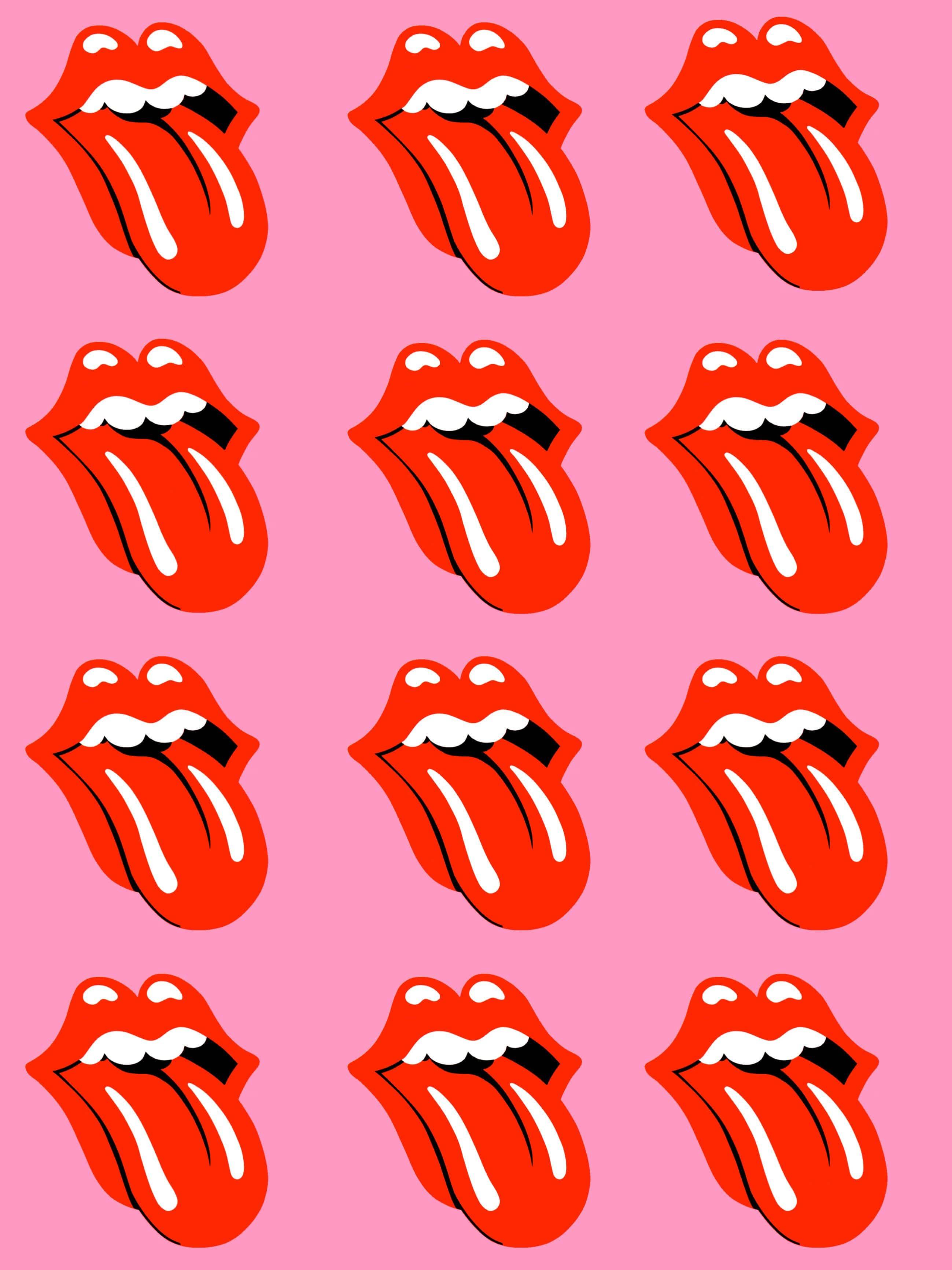 Preppy Rolling Stones Pattern