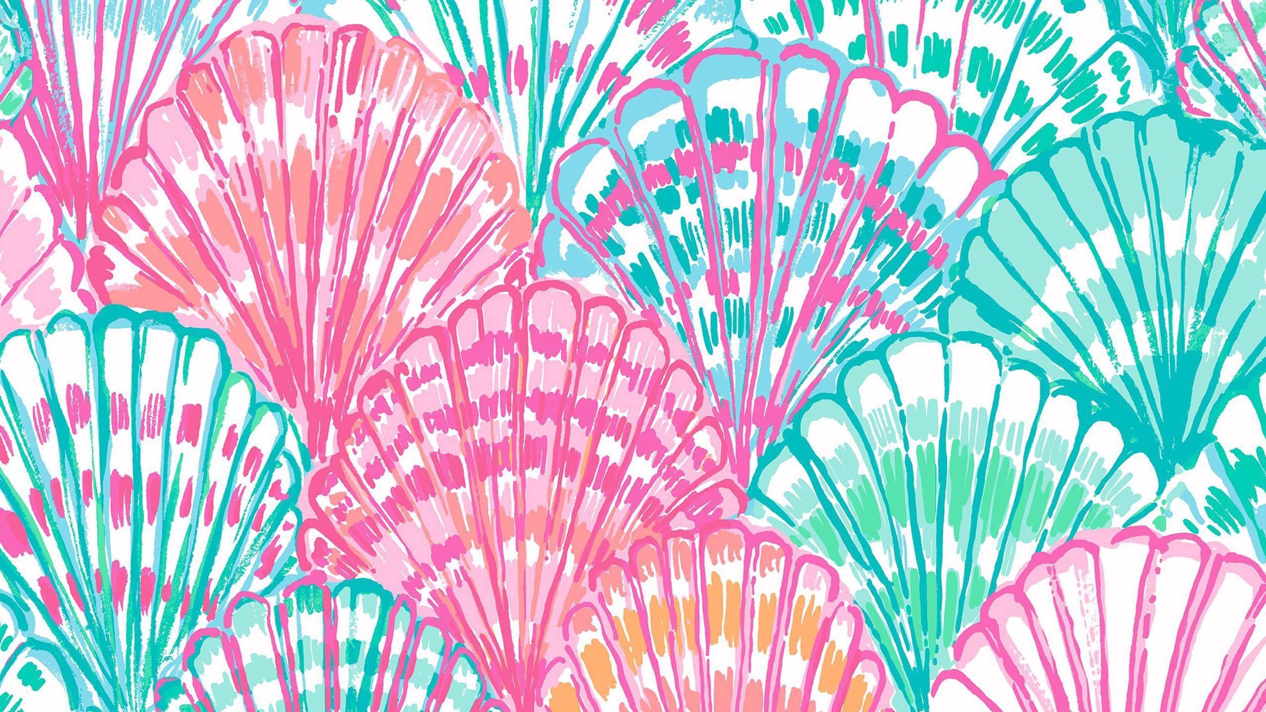 Preppy Seashells Pattern