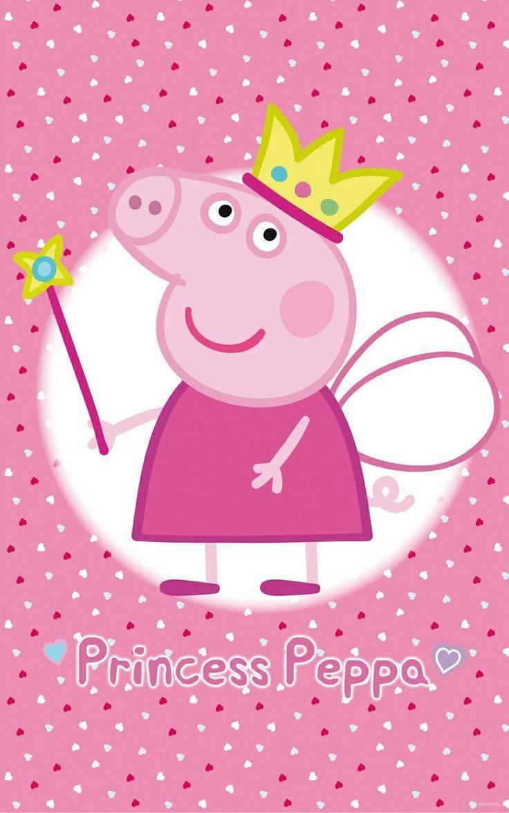 Princess Peppa Pig enjoys an exquisite view from her castle — 736x1176 wallpaper