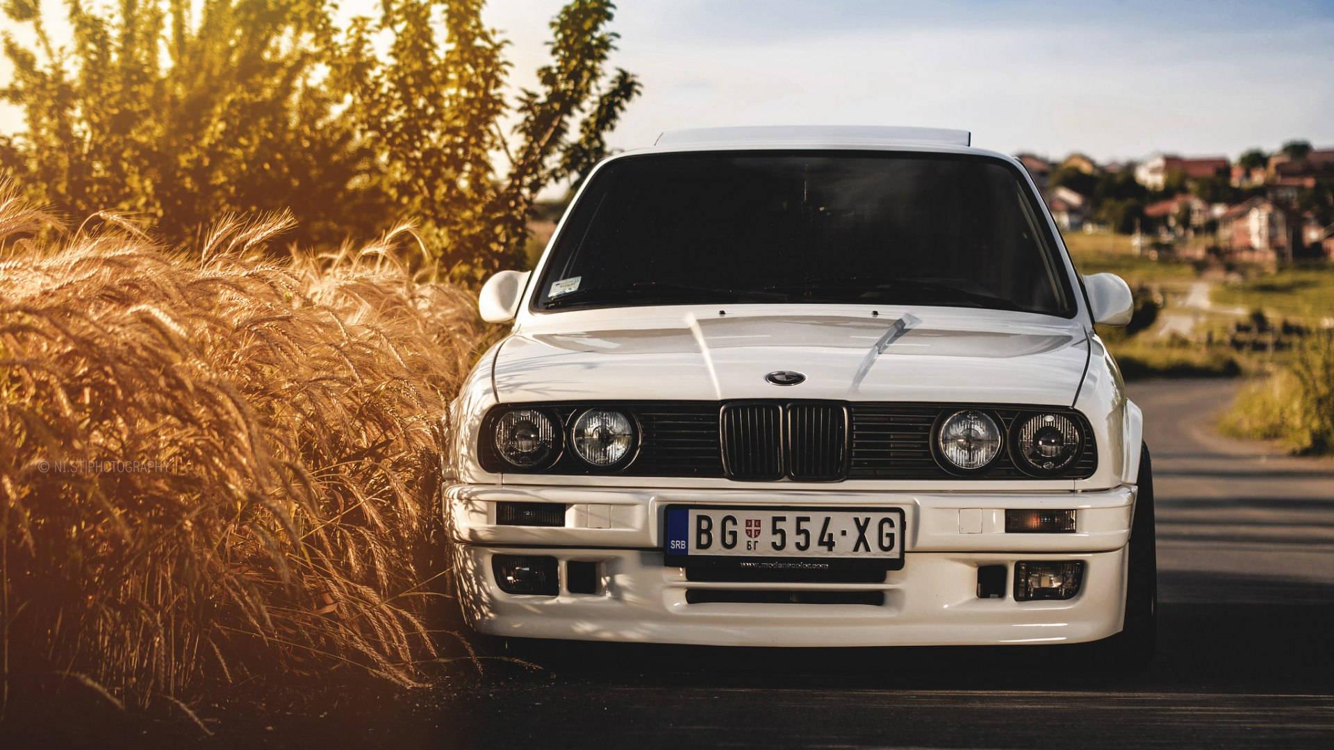 Pristine White BMW Ready for a Drive — 1920x1080 wallpaper