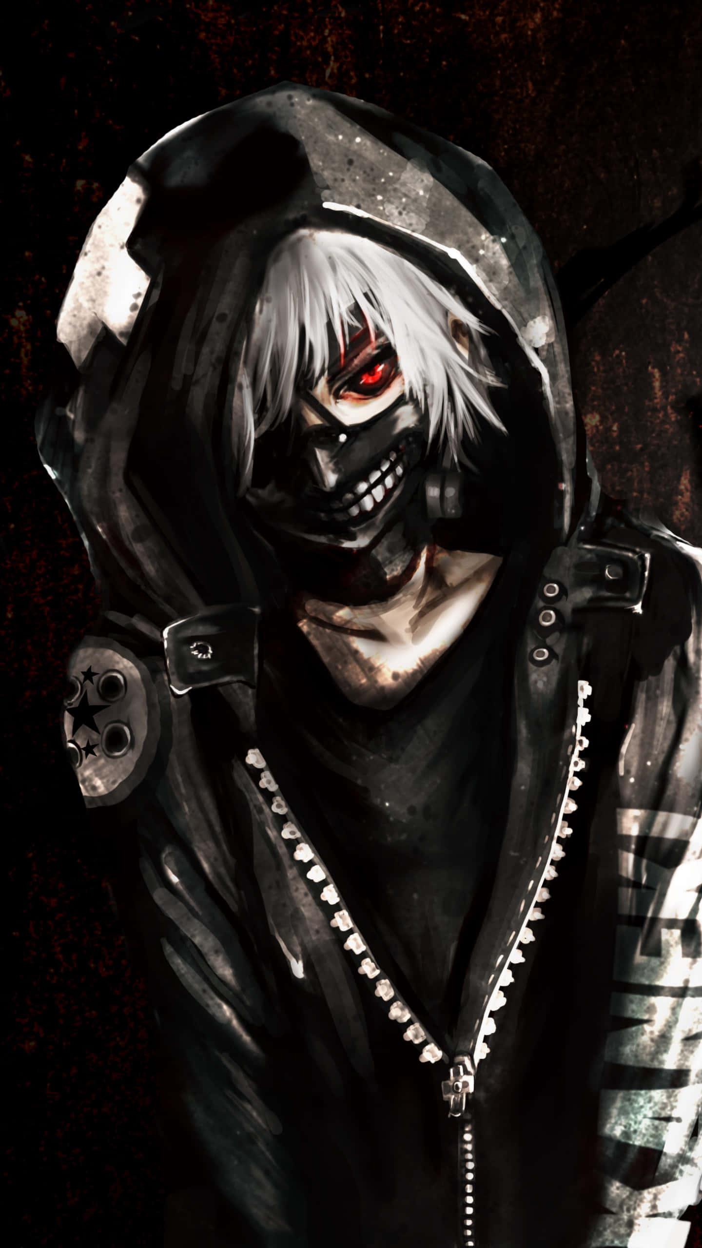 Protagonist of the Cyberpunk Anime Tokyo Ghoul — 1440x2560 wallpaper