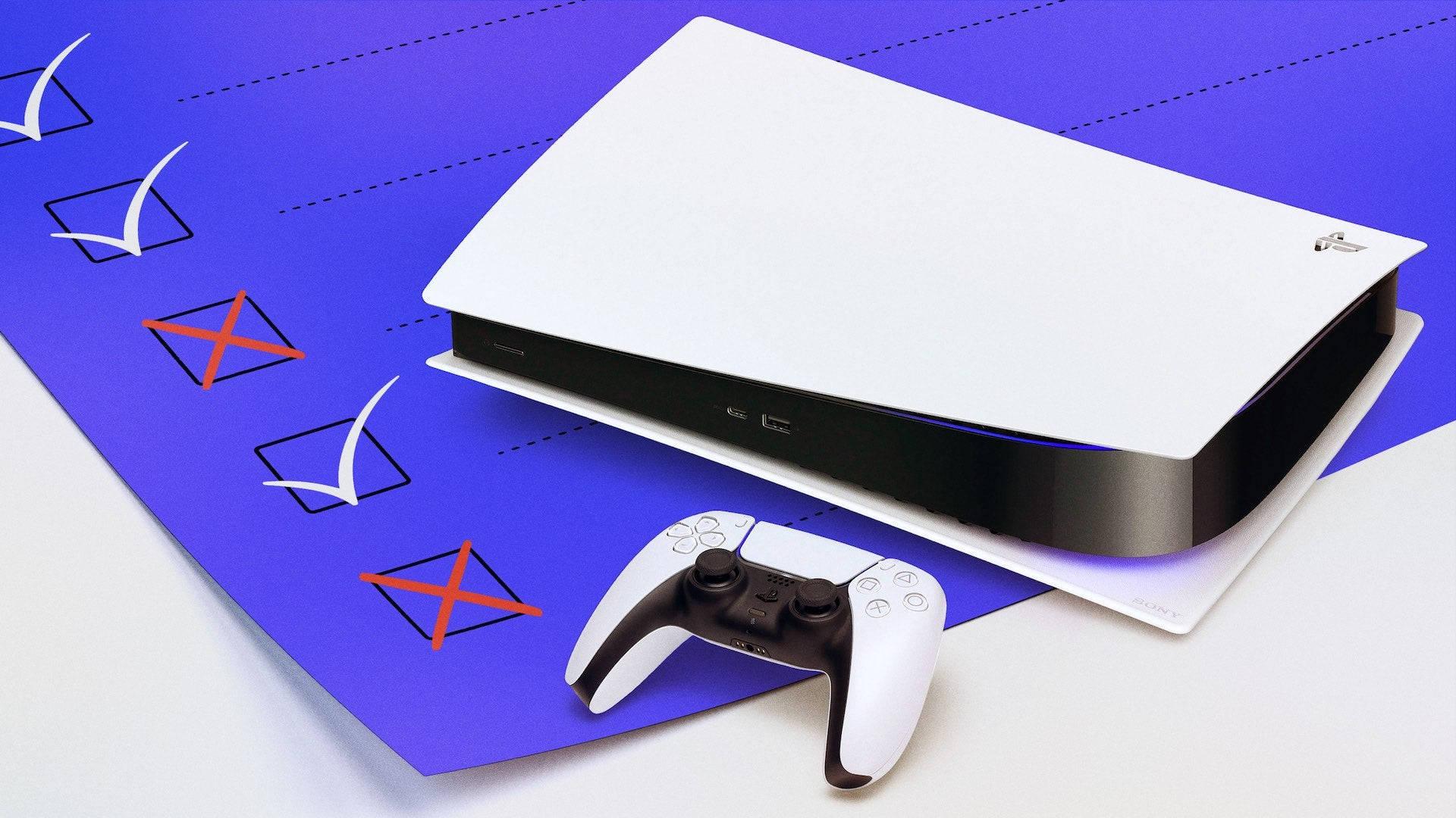PS5 Console And Controller — 1920x1080 wallpaper