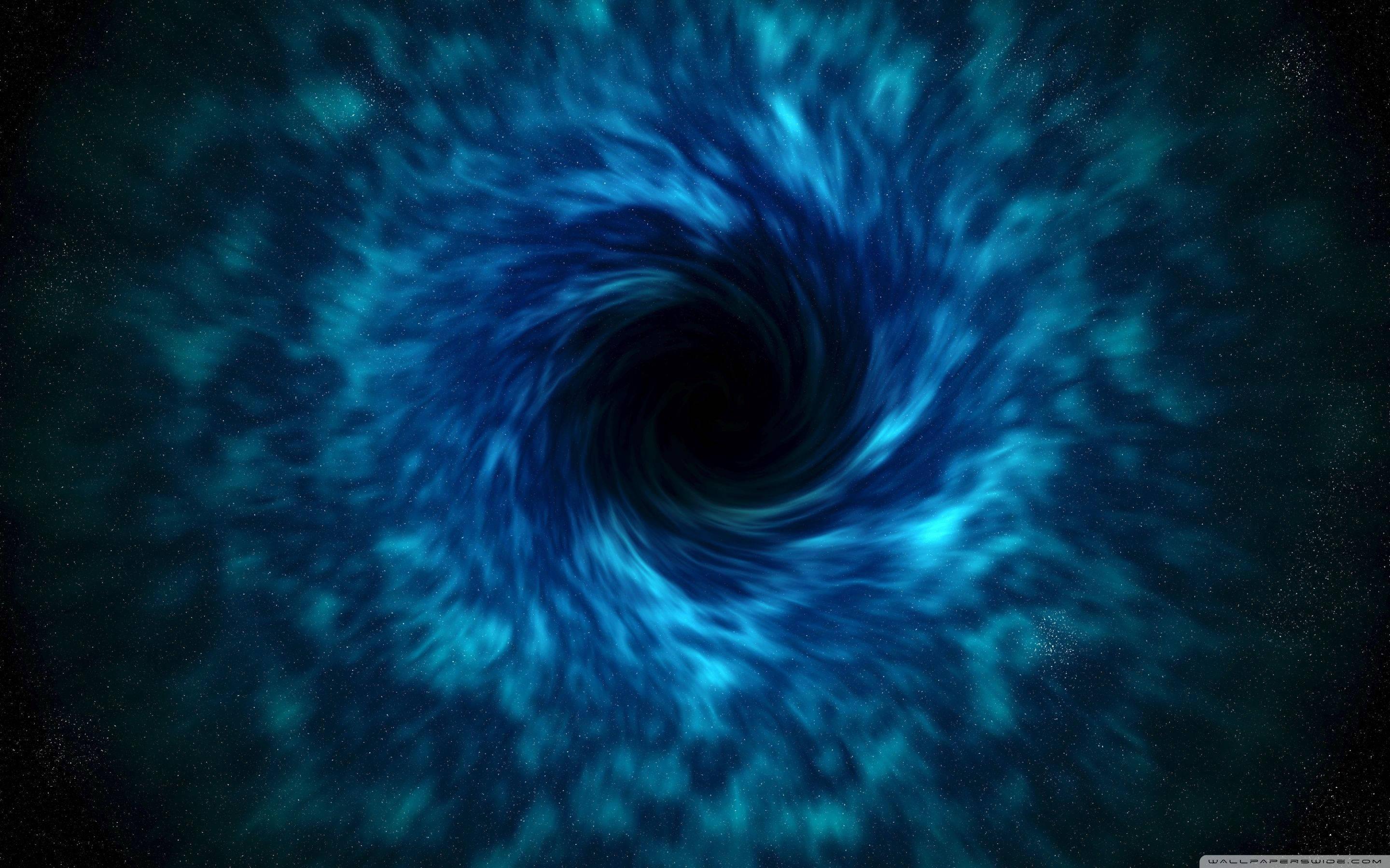Psychedelic Blue Black Hole — 2880x1800 wallpaper