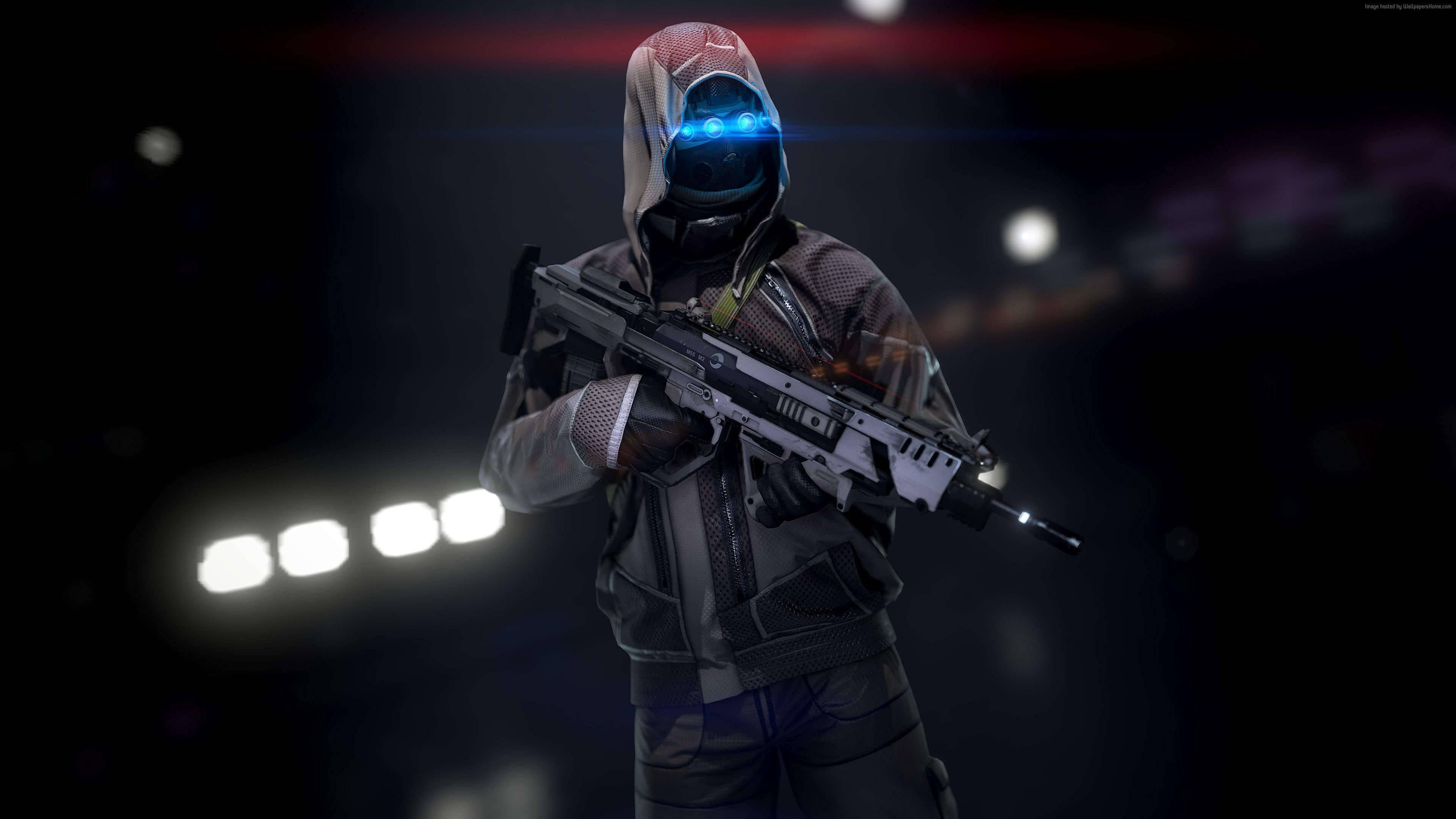 PUBG All-Black Outfit 4k — 3840x2160 wallpaper