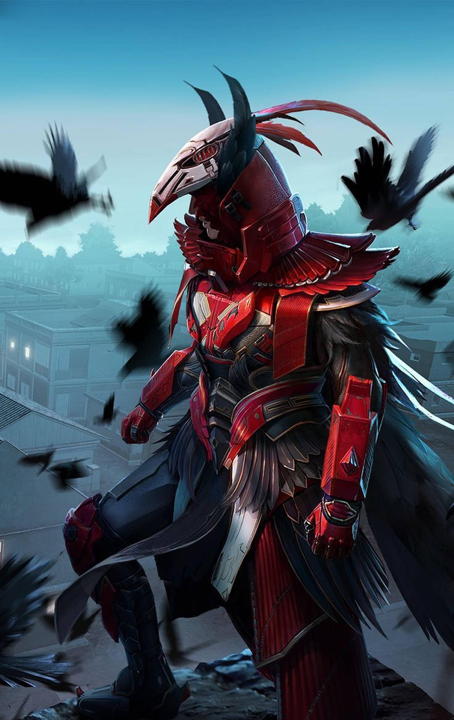 PUBG Blood Raven X Suit 4k — 1472x2334 wallpaper