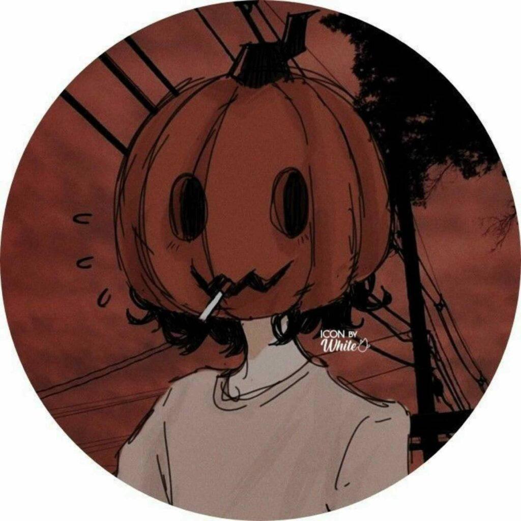 Pumpkin Head PFP Aesthetic Background — 1024x1024 wallpaper