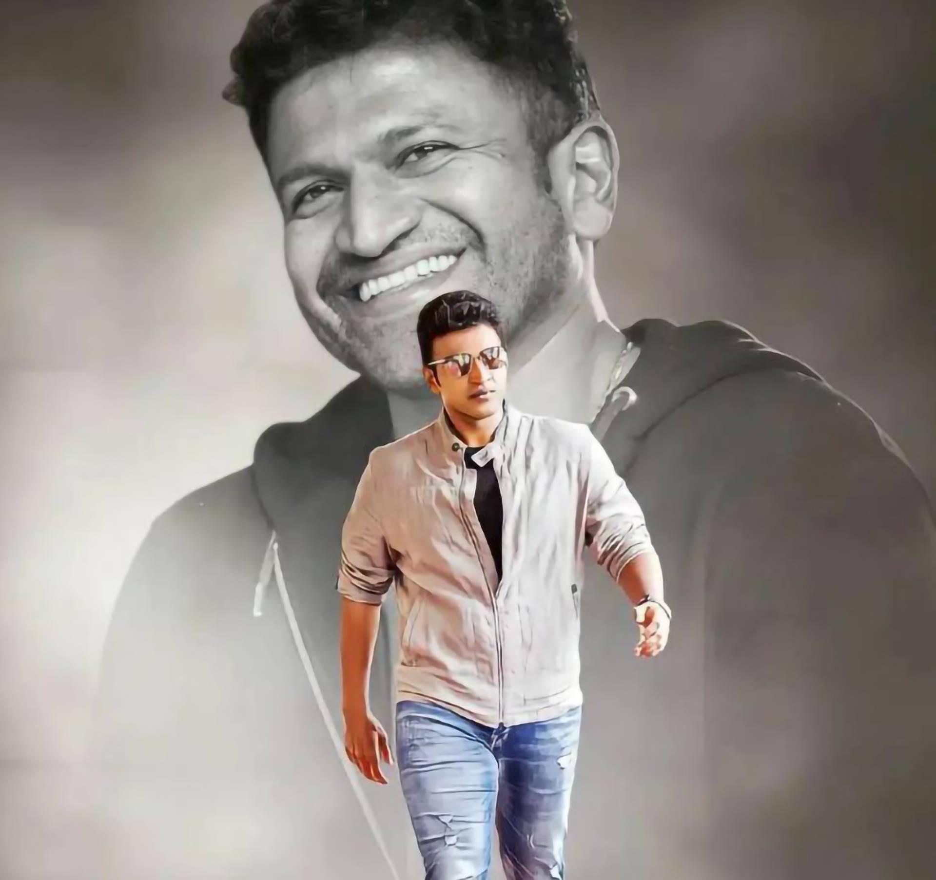 Puneeth Rajkumar Background Smiling — 1920x1806 wallpaper