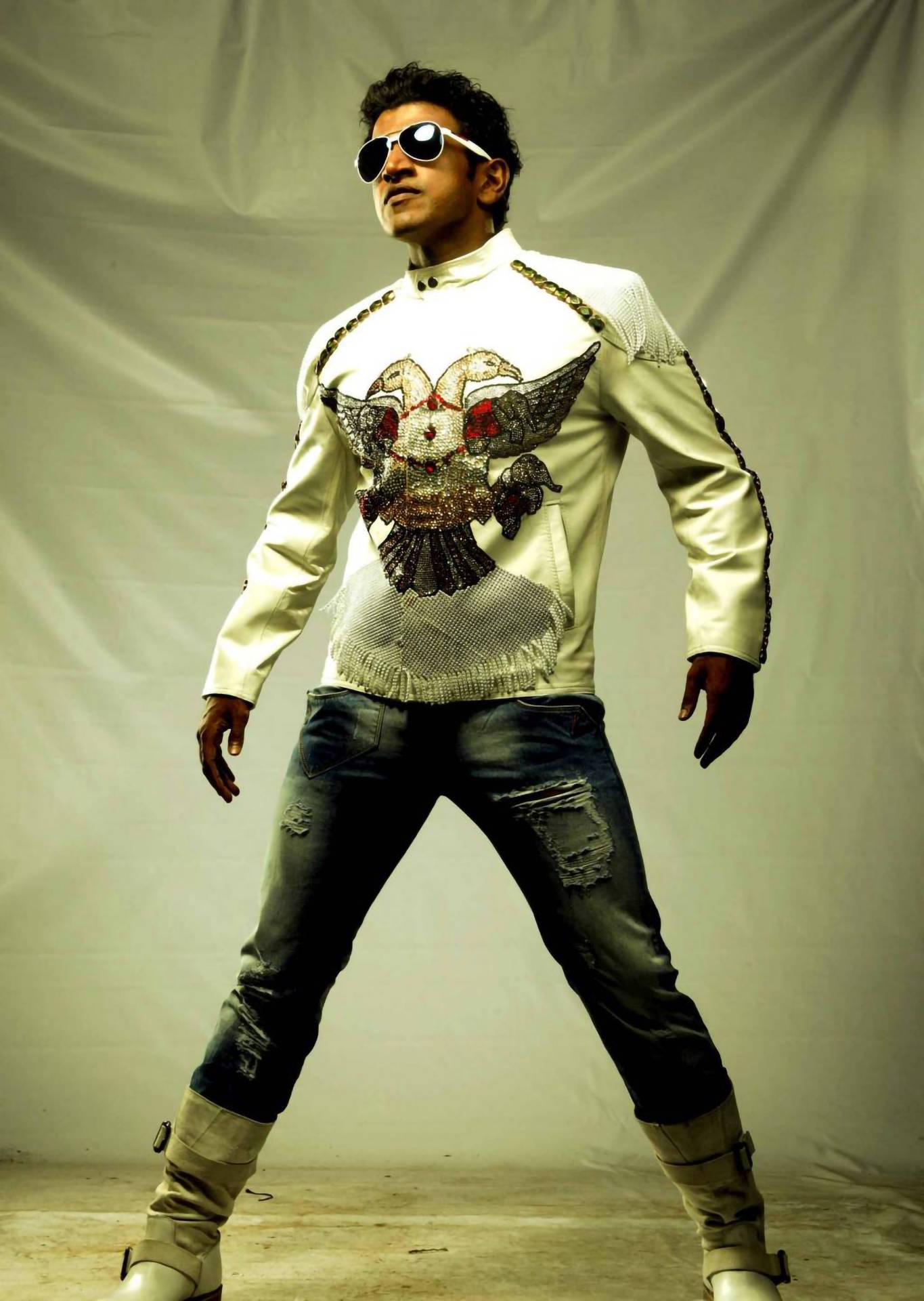 Puneeth Rajkumar Eagle Jacket — 1365x1920 wallpaper