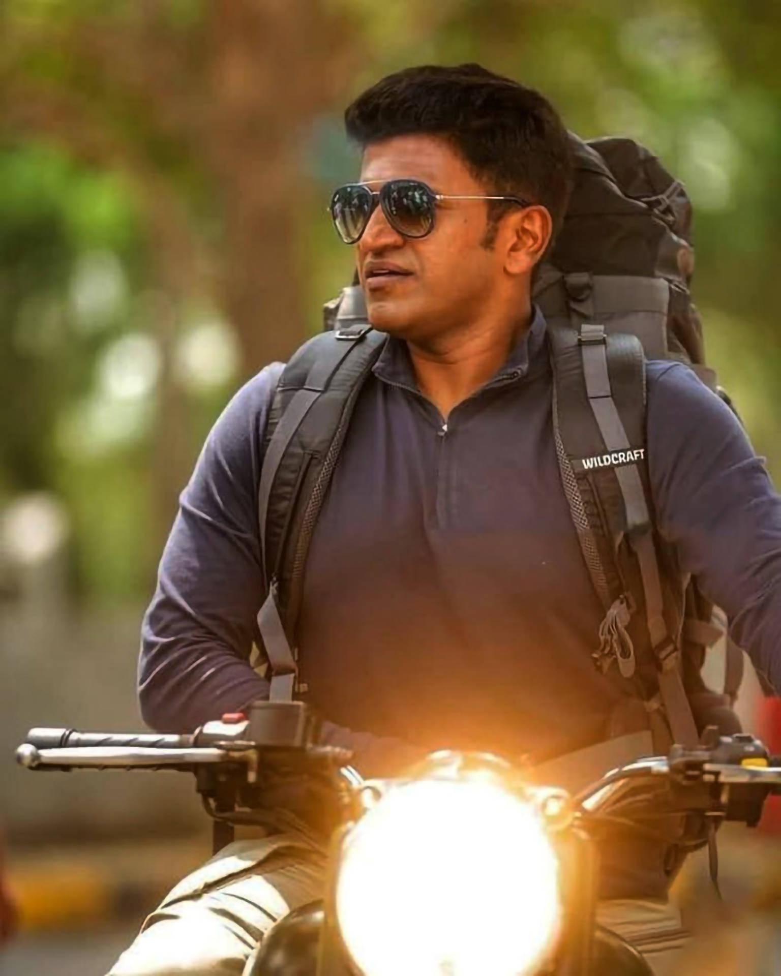 Puneeth Rajkumar Riding Motorcycle — 1536x1920 wallpaper