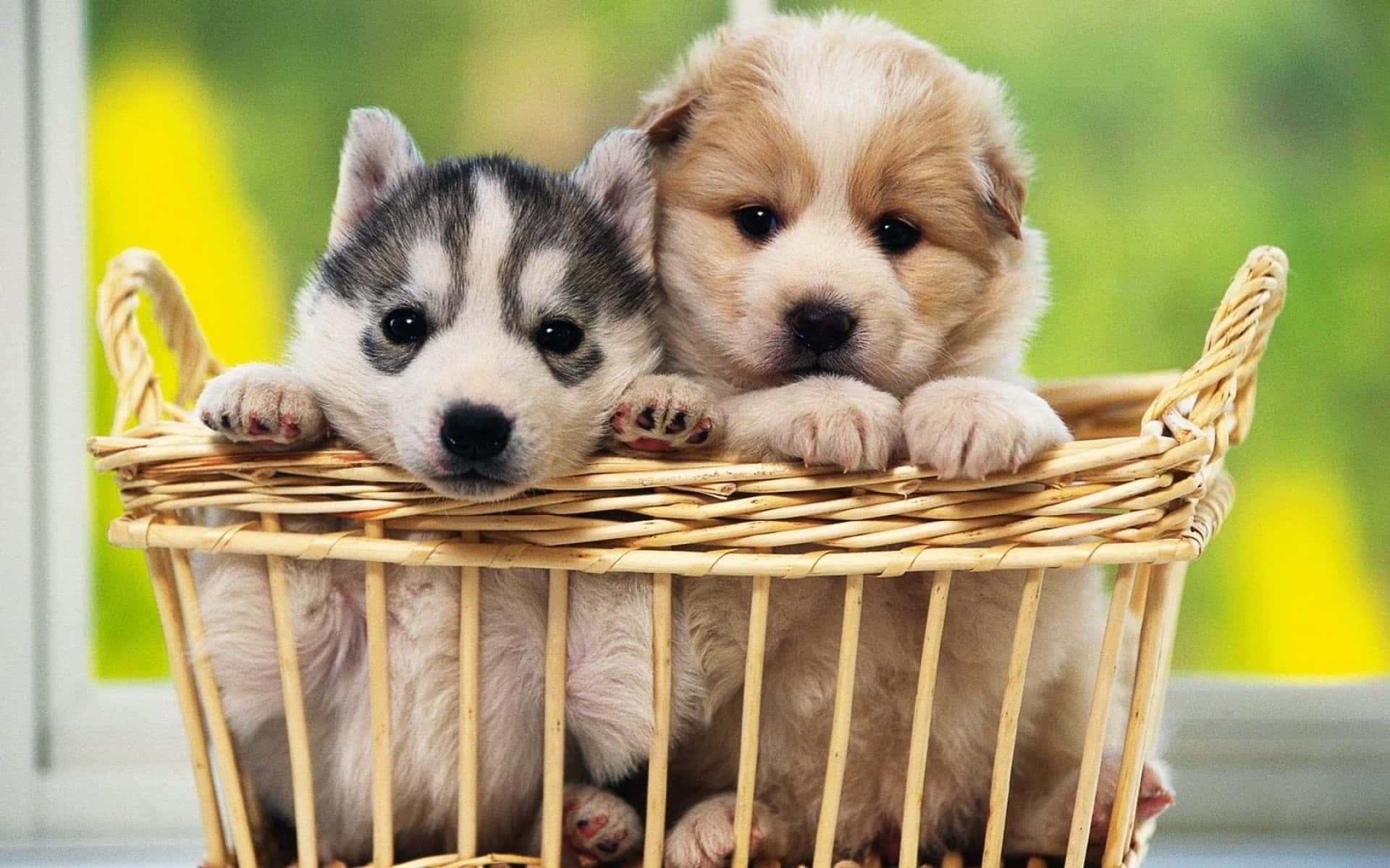 Puppy background — 1920x1200 wallpaper