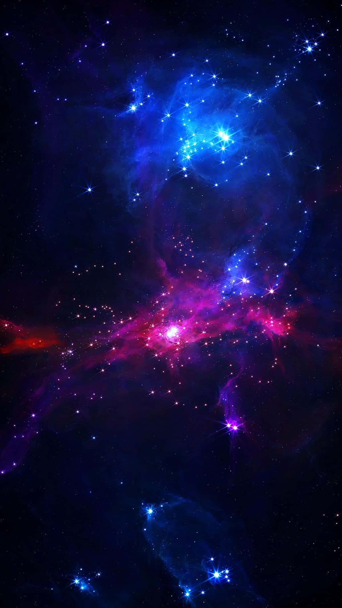 Purple And Blue Galaxy Colorful 4k Phone — 1200x2133 wallpaper