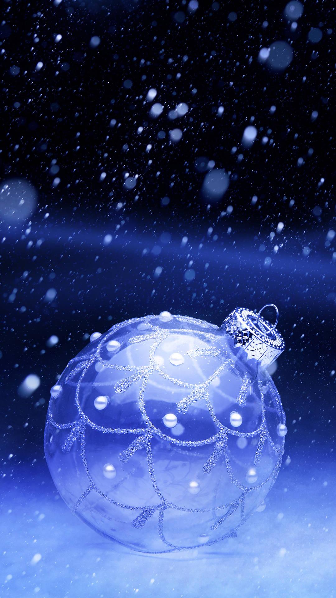 Purple Christmas Ball Winter iPhone — 1080x1920 wallpaper