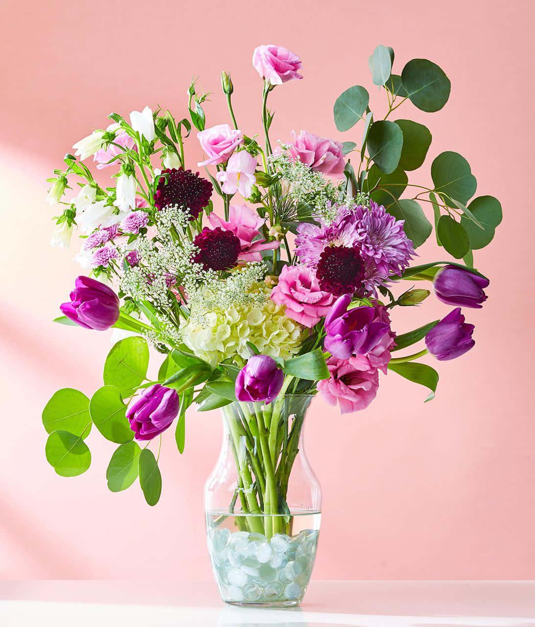Purple Flower Arrangement Picture — 1093x1280 wallpaper