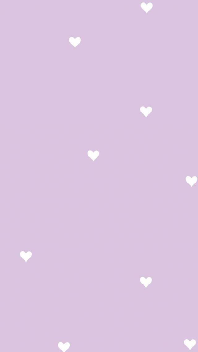 Purple Hearts Pastel Aesthetic — 640x1136 wallpaper